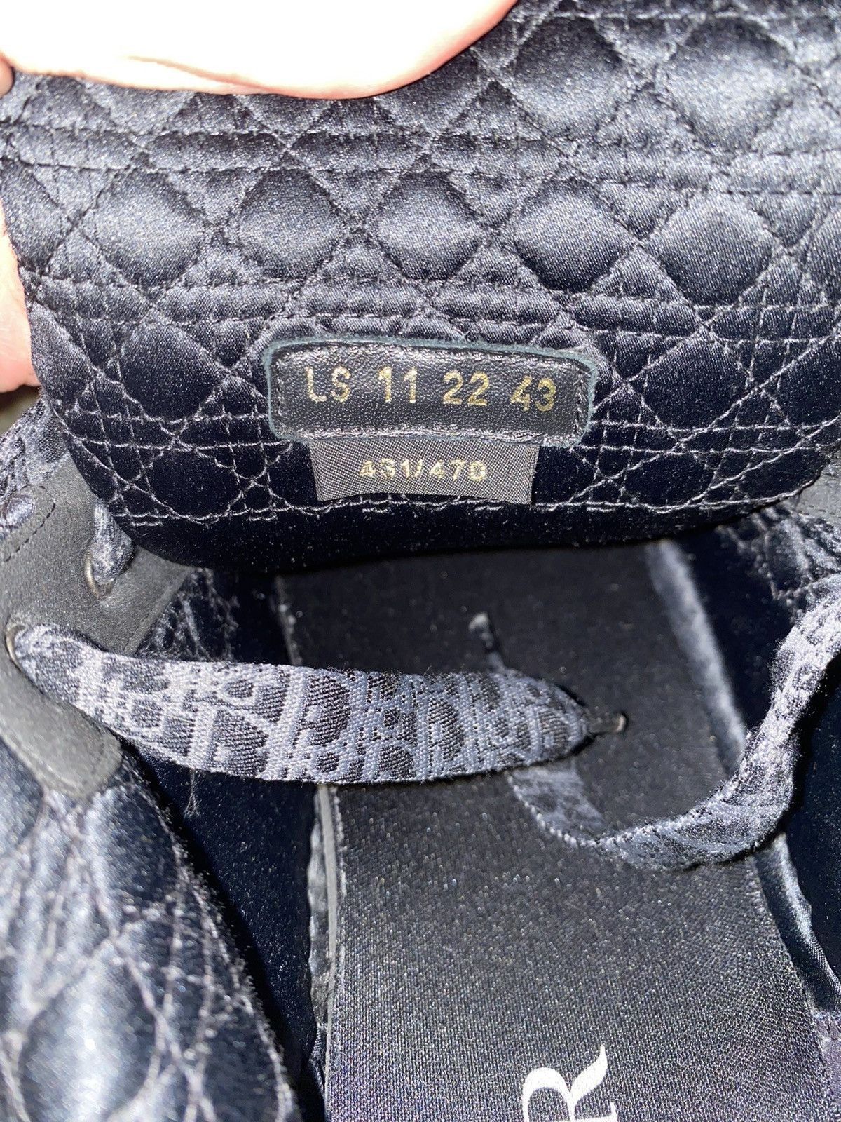 Dior Dior ERL B9S Black Quilted Cannage Calfskin Size US 10 / EU 43 - 4 Thumbnail
