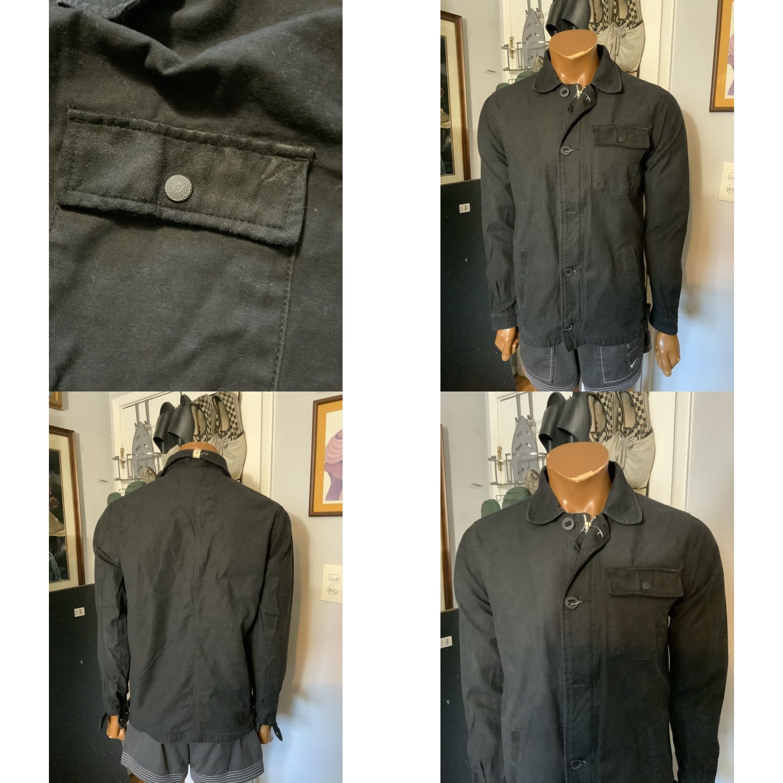 Altamont VINTAGE Neckface For Altamont Nightstalker Black Field Military Jacket Sz. M Men Jacket Size US M / EU 48-50 / 2 - 8 Thumbnail
