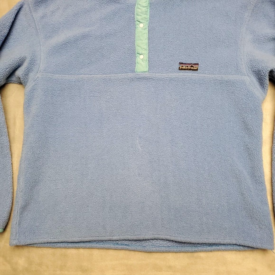 Patagonia VINTAGE Patagonia Sweater Womens 8 Blue Pullover Snap T Fleece Made in USA Size M / US 6-8 / IT 42-44 - 2 Thumbnail