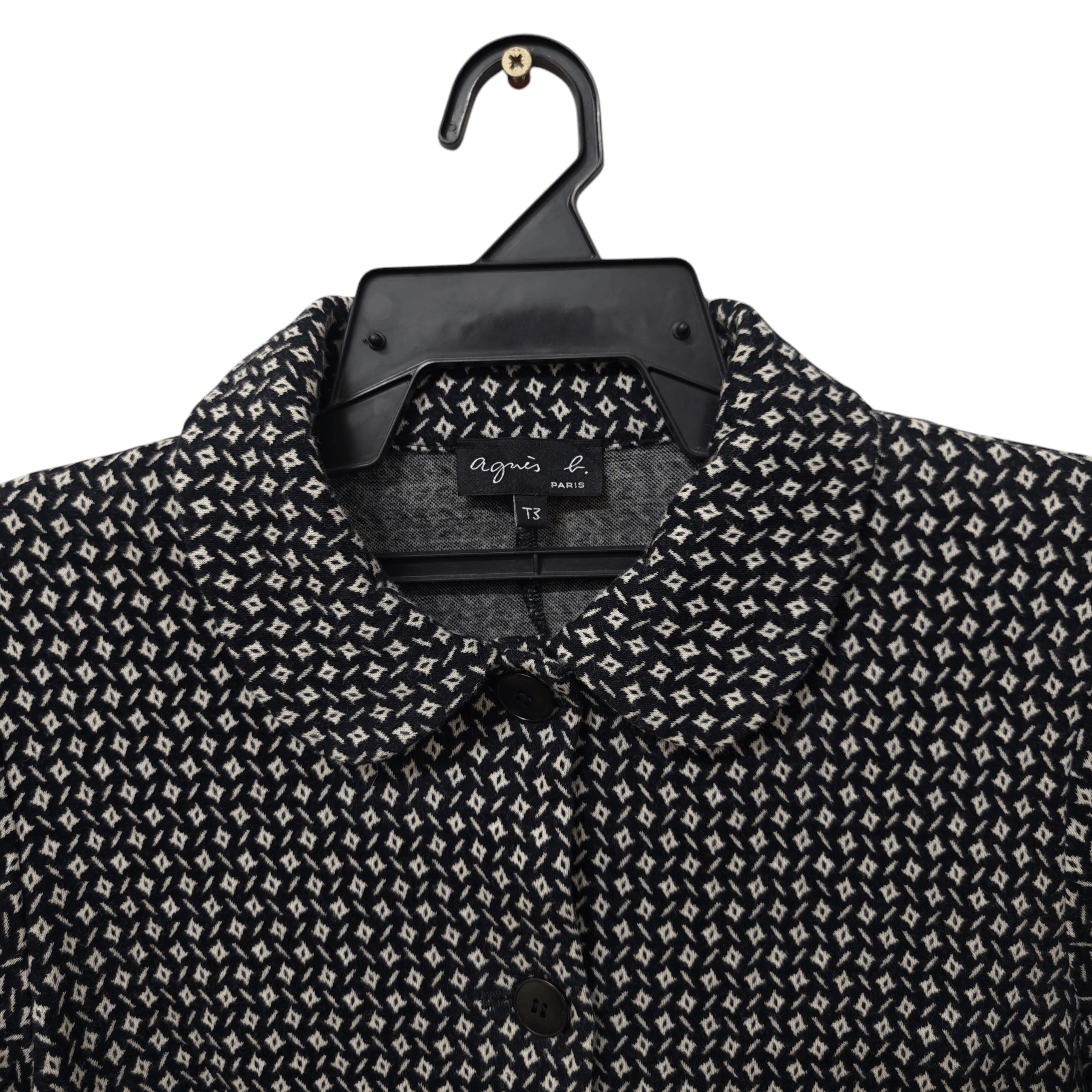 agnes b. Agnes B. Paris Geometric Knit Jacket Size L / US 10 / IT 46 - 5 Thumbnail