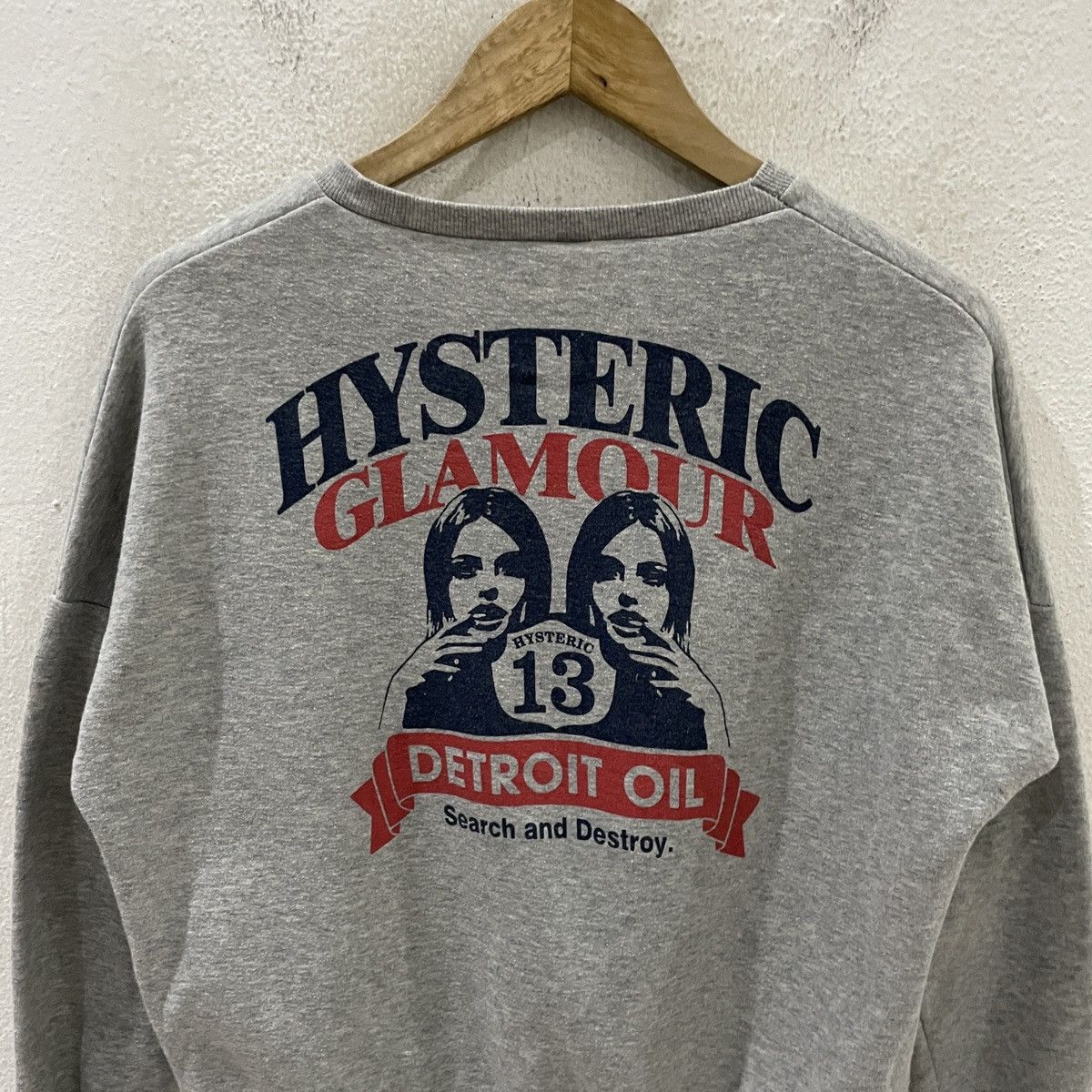 Hysteric Glamour Vintage Hysteric Glamour Detroit Oil Big Logo Sweatshirt Size XL / US 12-14 / IT 48-50 - 9 Thumbnail