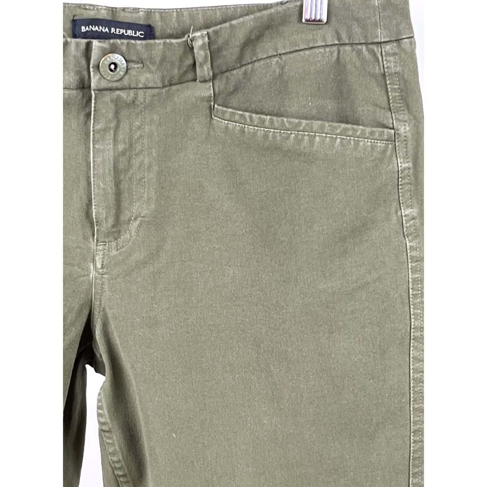 Banana Republic Banana Republic Pants Womens Size 10 Mid Rise Straight Leg Green Regular Fit Size 32" / US 10 / IT 46 - 2 Thumbnail