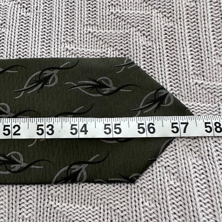Armani Collezioni Vintage Giorgio Armani green silk tie Size ONE SIZE - 5 Thumbnail