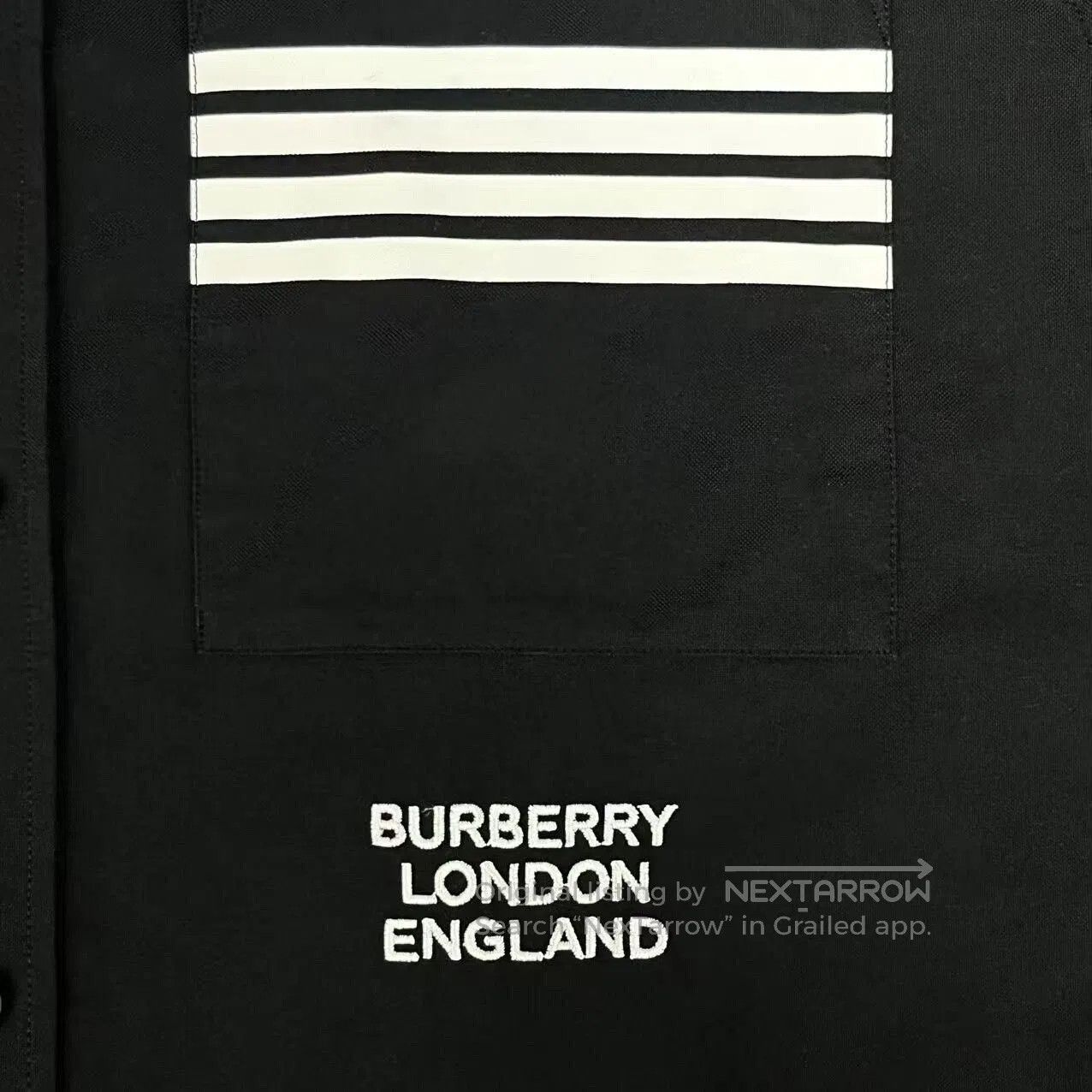 Burberry burberry black long sleeve shirt with logo. Size US L / EU 52-54 / 3 - 4 Thumbnail