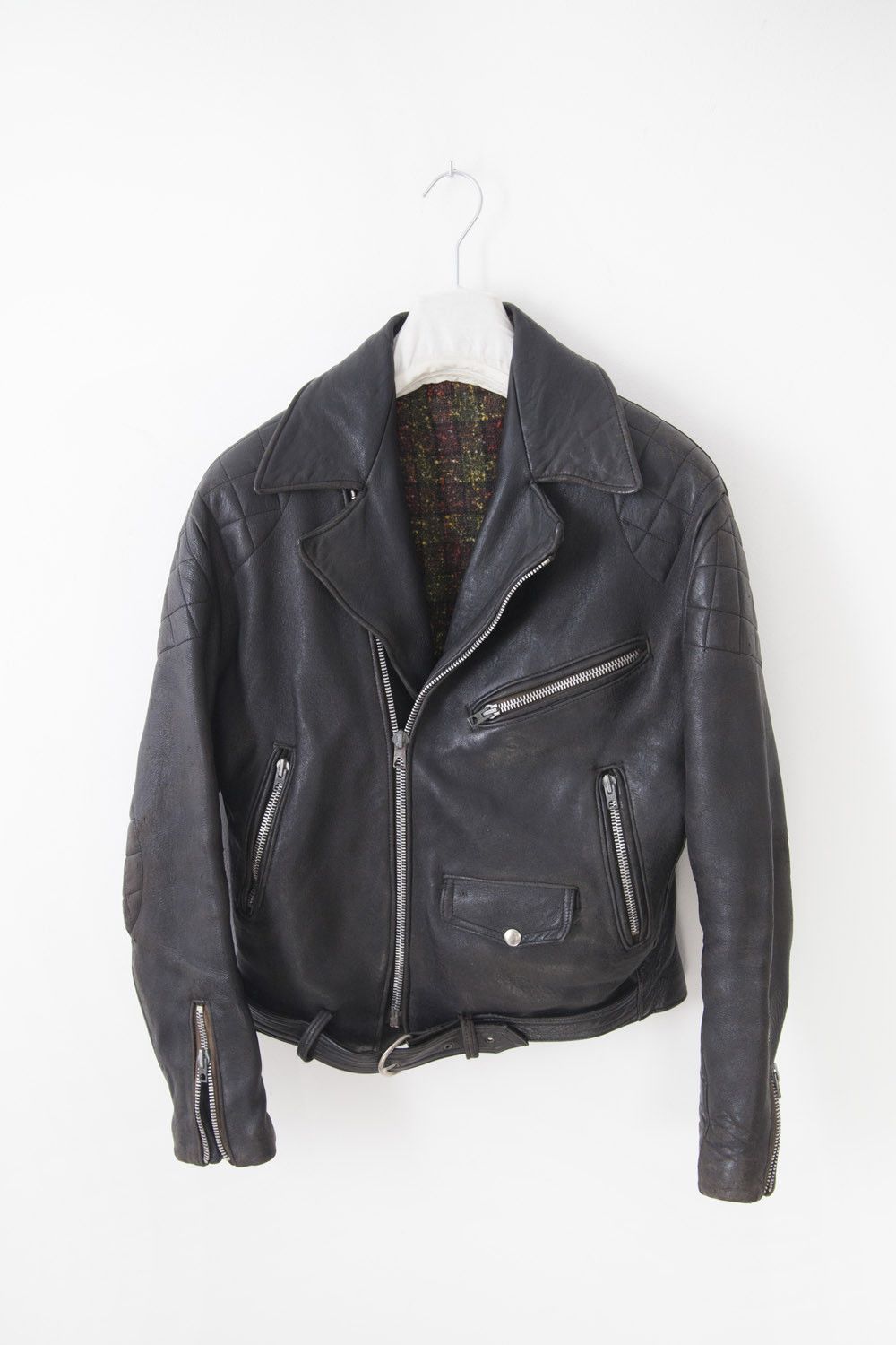 Vintage Vintage 1980's black leather biker jacket Size US S / EU 44-46 / 1 - 1 Thumbnail