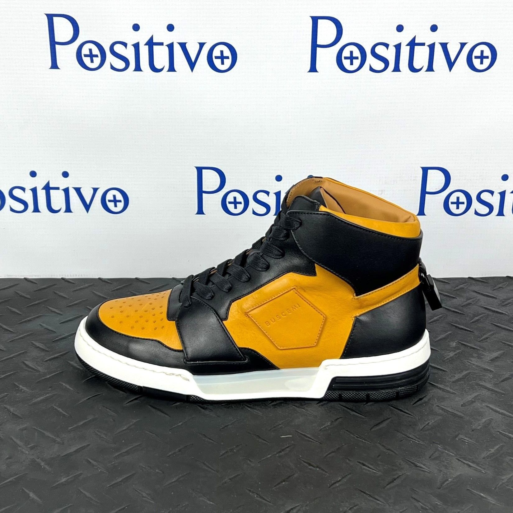 image of Buscemi Air Jon Vitello Black/yellow Sneakers Us 8 Eu 41, Men's