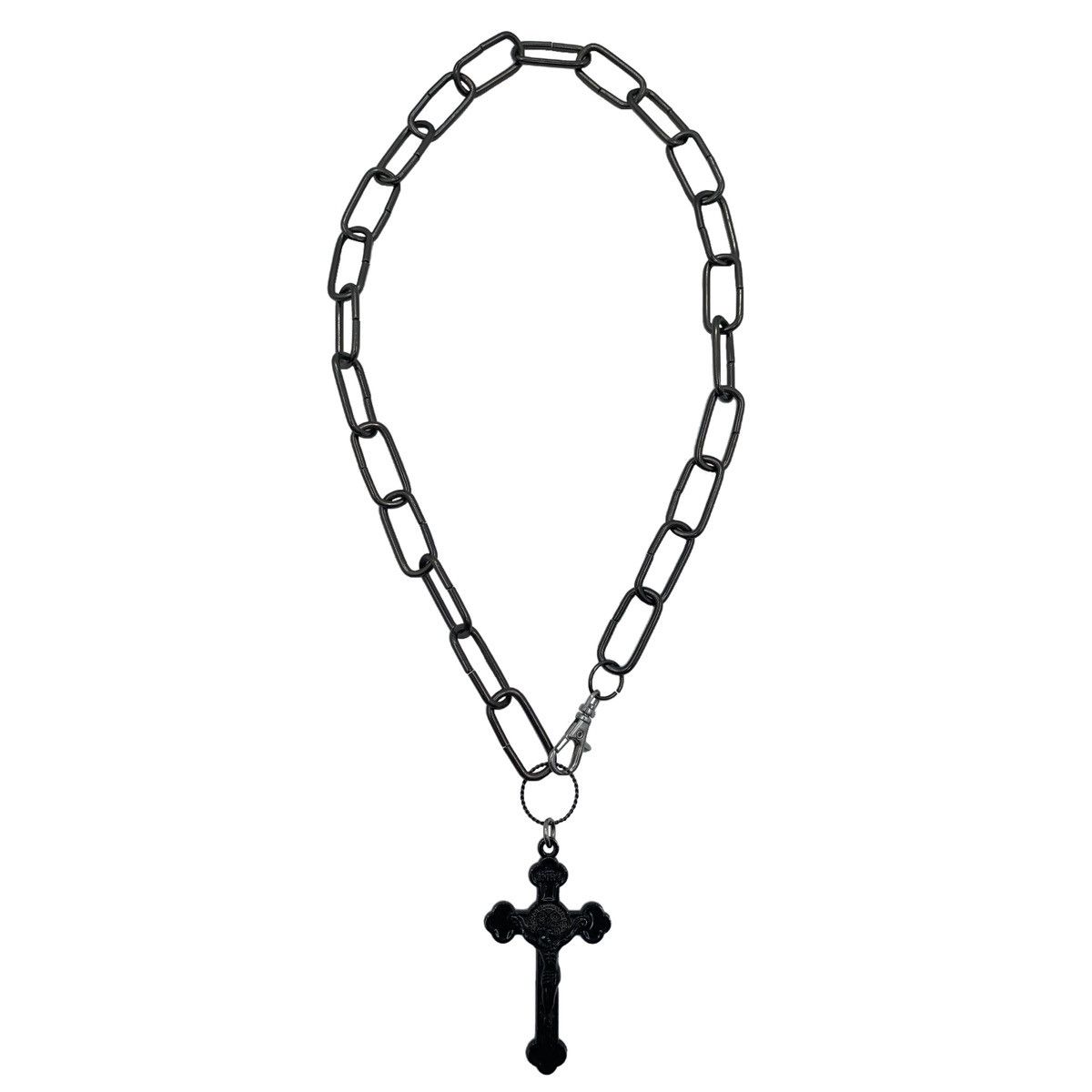 Jean Paul Gaultier Pierced Cross Spiral-Link Necklace | Grailed