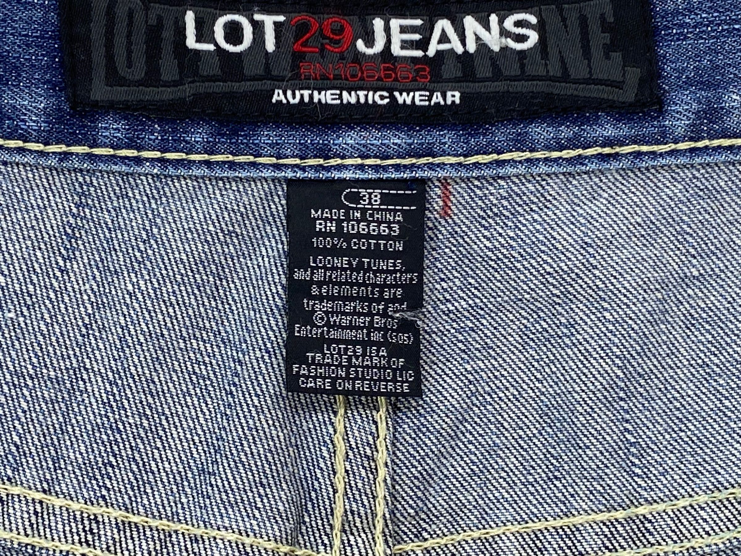 Japanese Brand Lot29 Luxe Baggy Jeans Tanzamania Devil Patchwork Jeans Size US 37 - 11 Thumbnail
