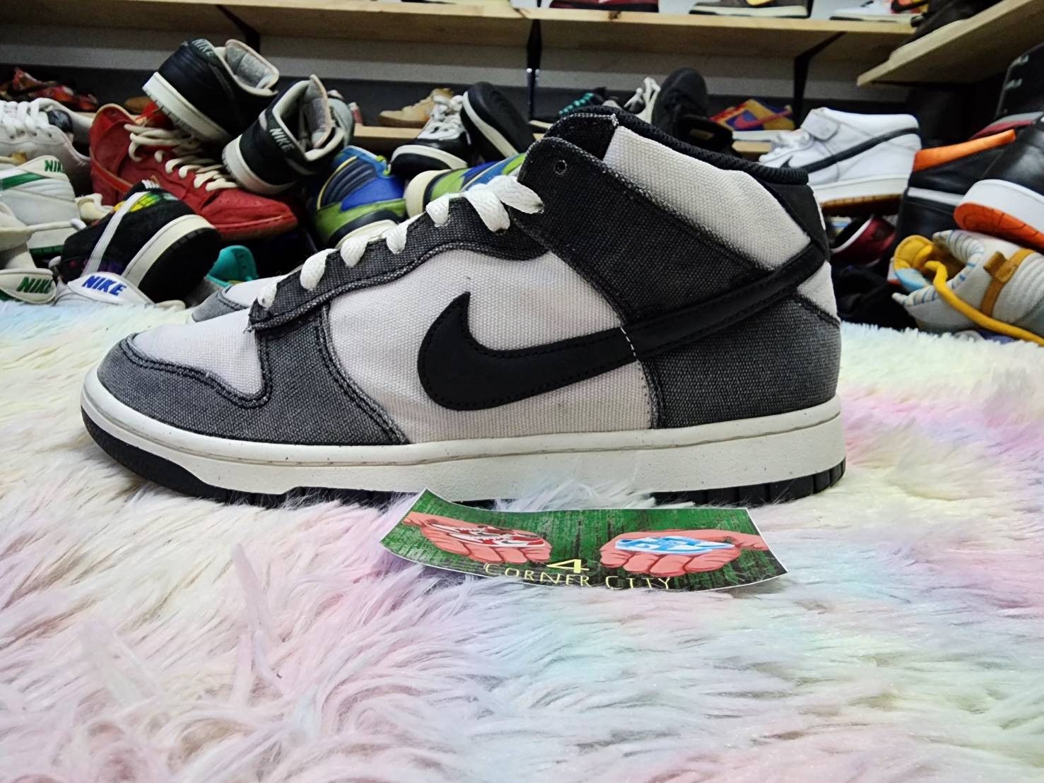 Nike Nike Dunk Mid Panda Sali Black Canvas Size US 9 / EU 42 - 1 Thumbnail