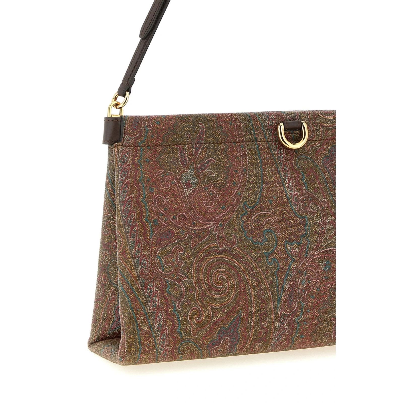 Etro ETRO Talk Mini Brown Cotton Clutch Bag New & Authentif Size ONE SIZE - 3 Thumbnail