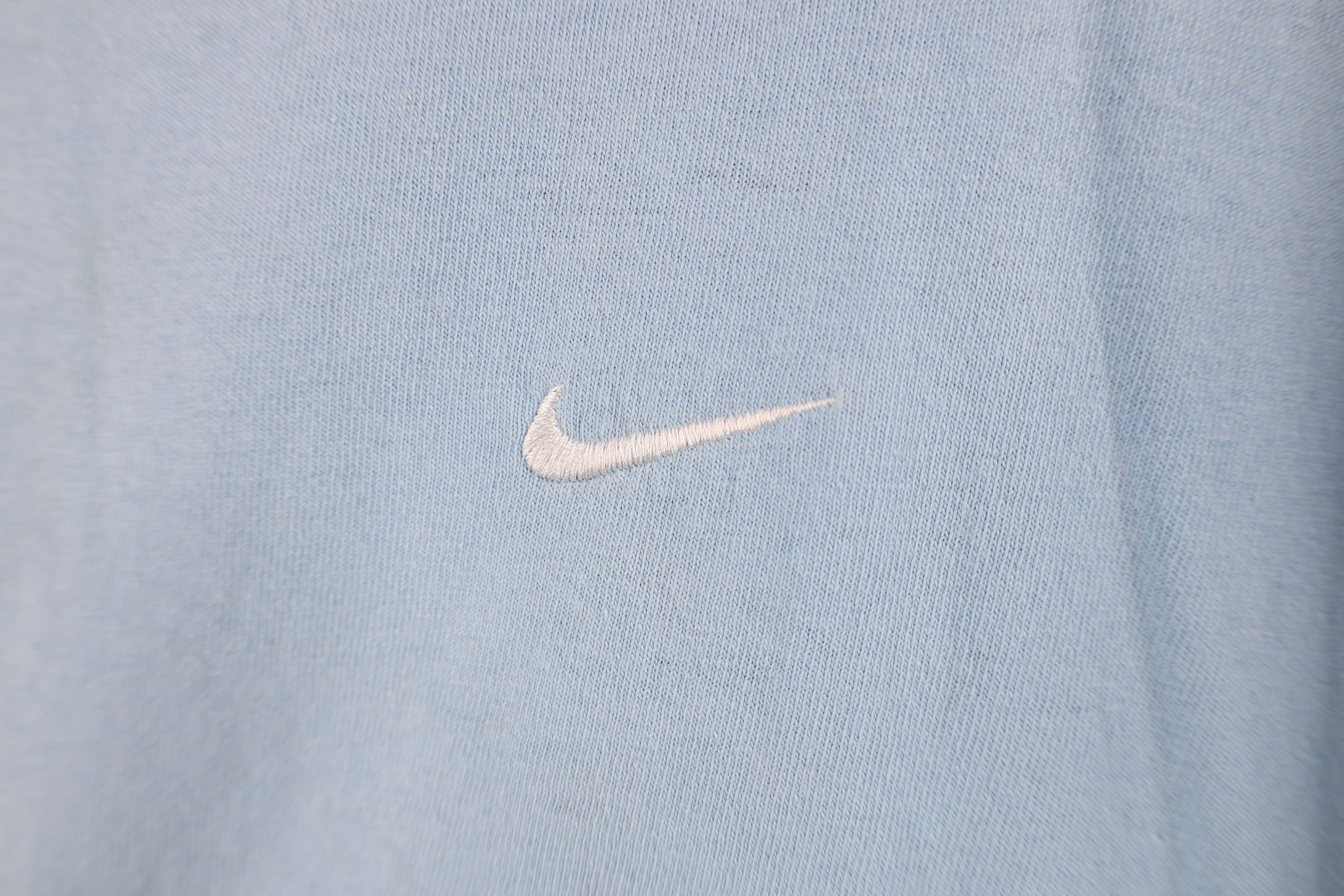Nike Vintage Nike Travis Scott Mini Swoosh T-Shirt Carolina Blue Size US XXL / EU 58 / 5 - 4 Thumbnail