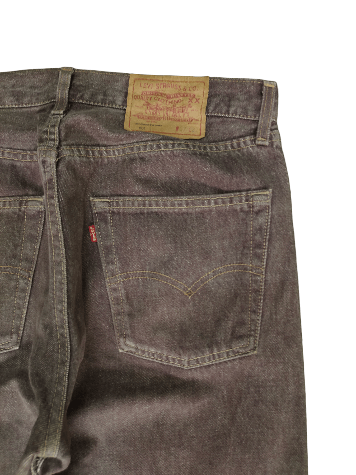 Levi's Vintage Clothing Vintage 90s Levis 501 Brown Distress Denim Jeans Size US 32 / EU 48 - 12 Thumbnail