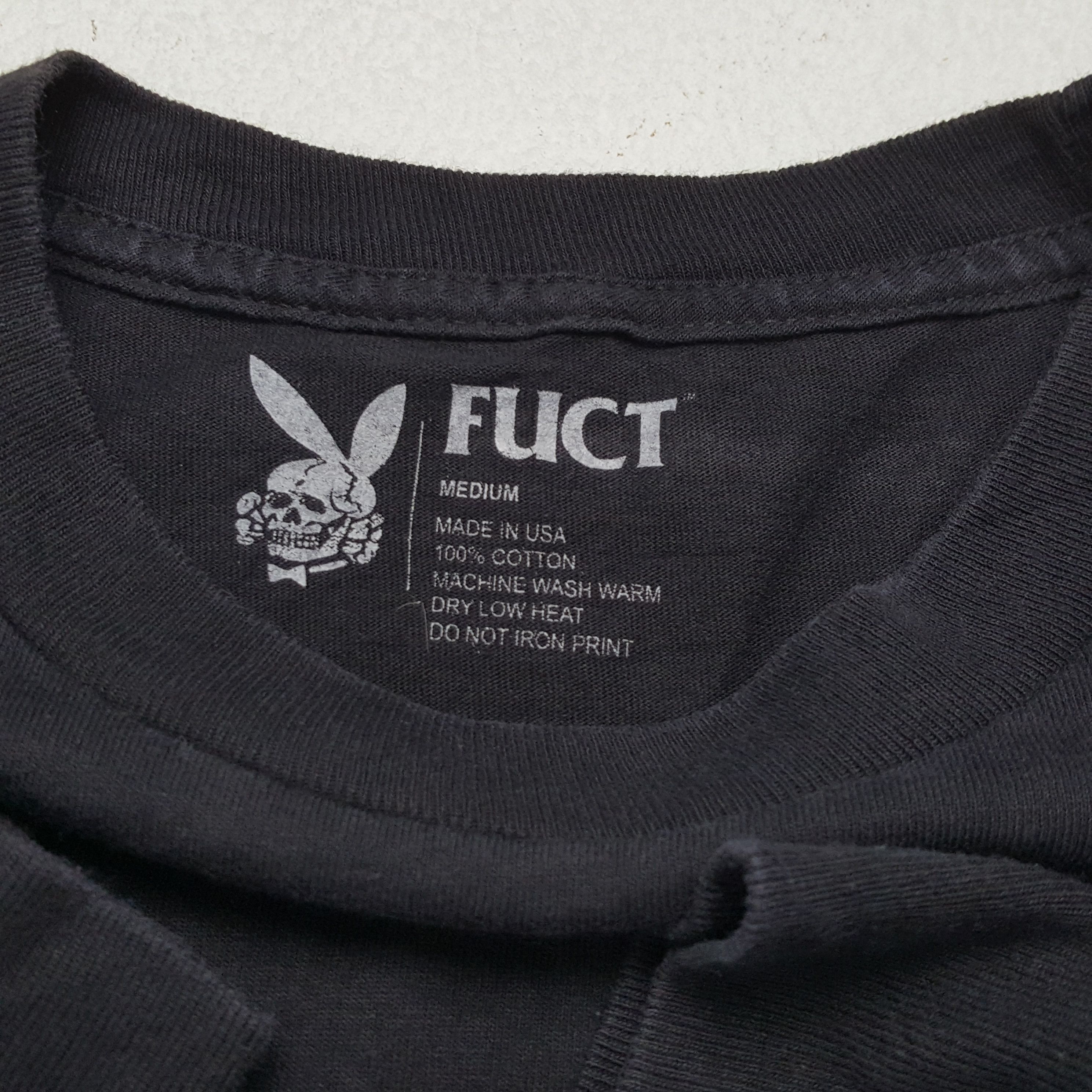 FUCT FUCT Skulls Bones Design Skater Style Long Sleeve Tshirt Size US M / EU 48-50 / 2 - 10 Thumbnail
