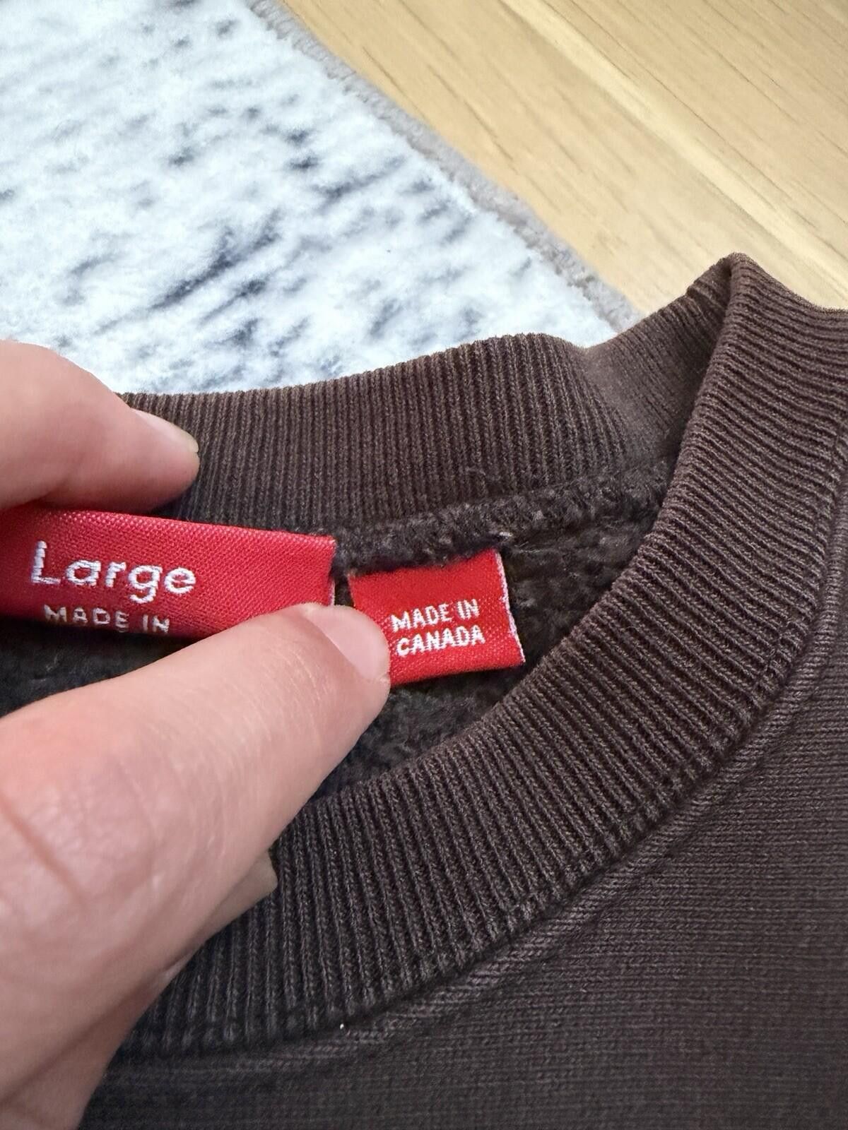 Supreme Supreme Box Logo Crewneck (2003) Brown Size US XL / EU 56 / 4 - 6 Thumbnail