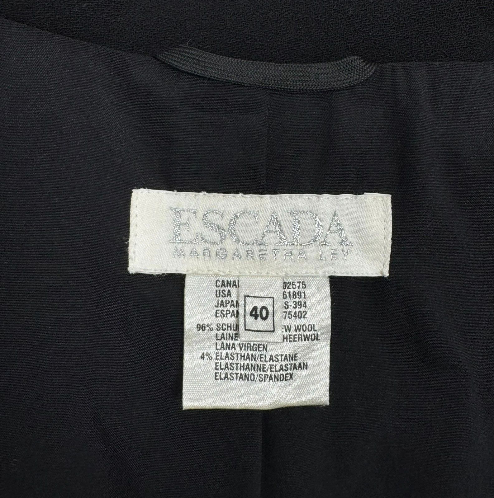 Escada Escada Margaretha Ley Wool Blazer Jacket size DE40 Size M / US 6-8 / IT 42-44 - 12 Thumbnail