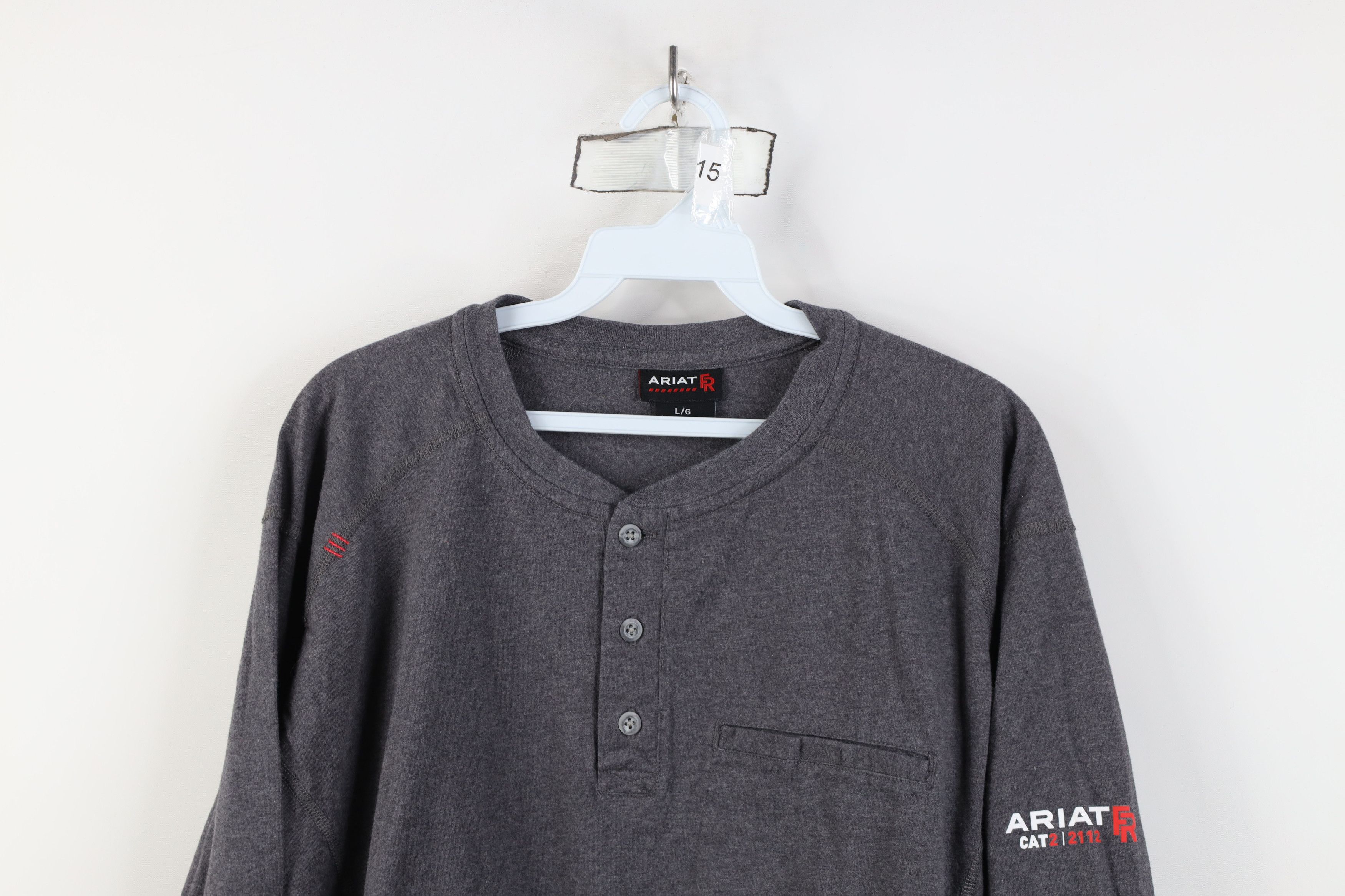 Ariat Ariat FR Fire Flame Resistant Long Sleeve Henley T-Shirt Size US L / EU 52-54 / 3 - 2 Thumbnail