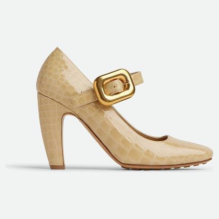 Bottega Veneta Bottega Veneta Mostra Mary-Jane Pump in Patent Leather in praline Size US 10 / IT 40 - 1 Thumbnail