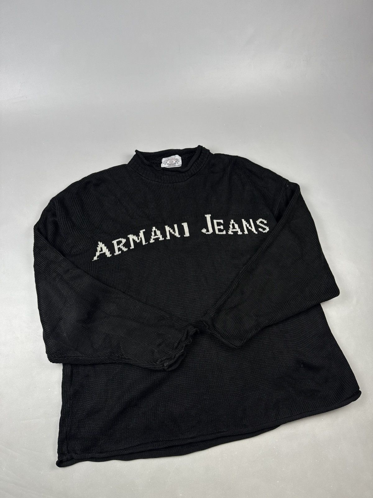 Armani Armani jersey black vintage size L men Size US L / EU 52-54 / 3 - 3 Thumbnail