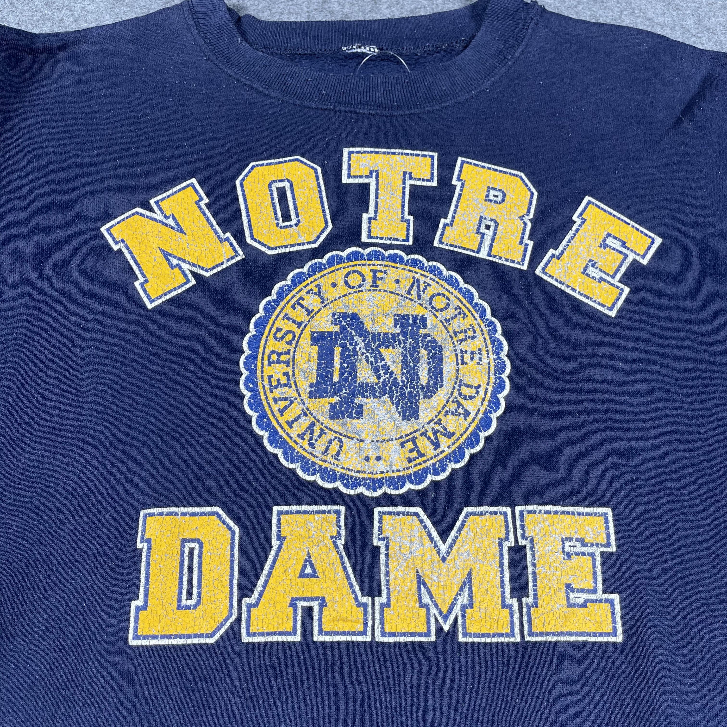 Vintage Vintage University Of Notre Dame Sweatshirts F71 Size US L / EU 52-54 / 3 - 3 Thumbnail