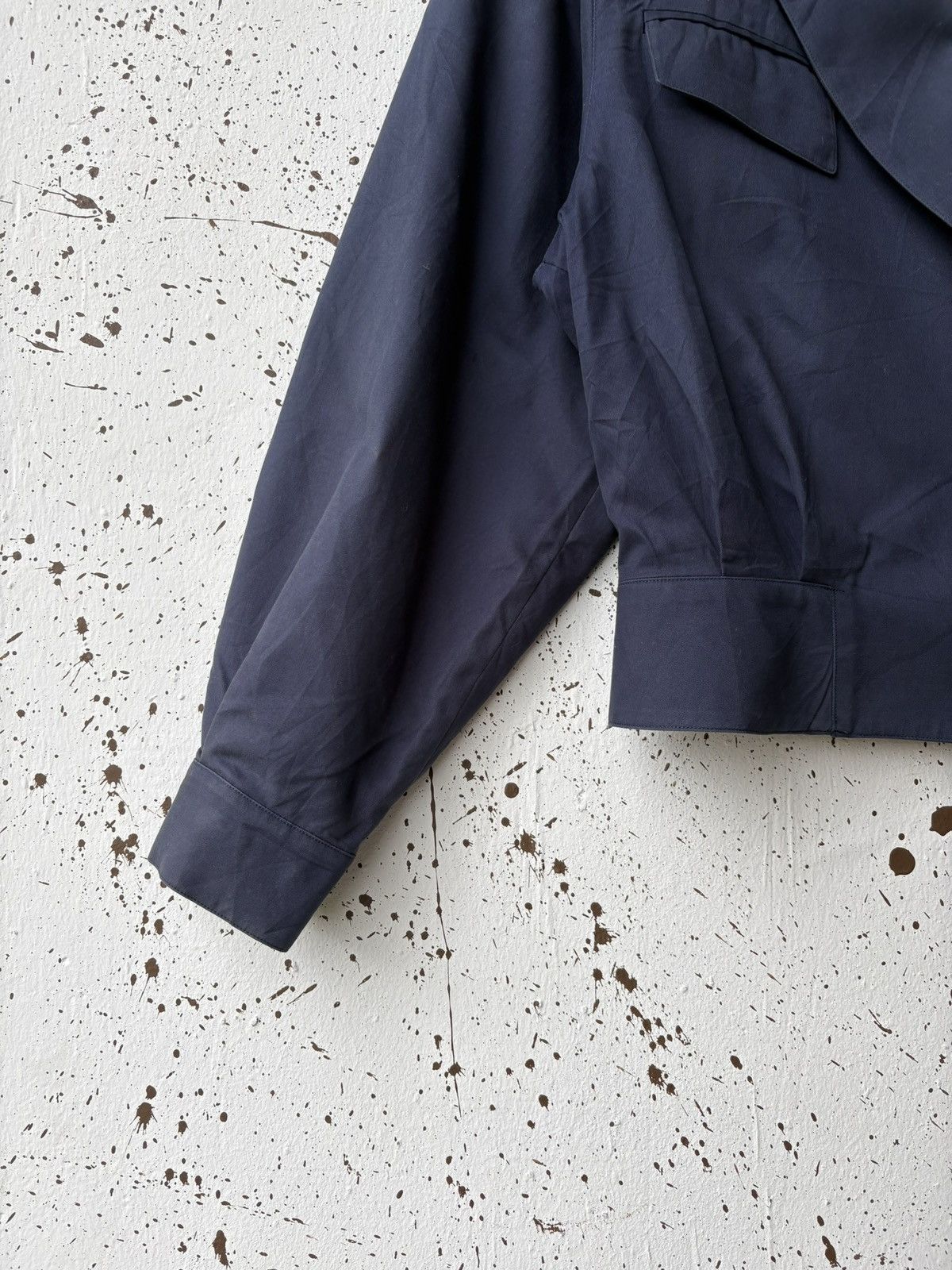 Burberry Vintage Burberrys Navy Tailored Crop Blazer Jacket Size US M / EU 48-50 / 2 - 6 Thumbnail