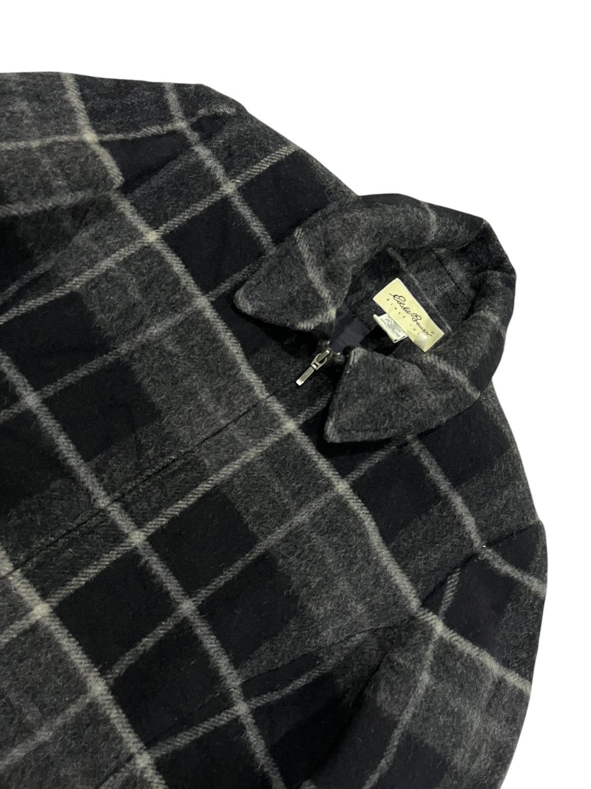Eddie Bauer × Vintage VINTAGE EDDIE BAUER CHECKERED WOOL JACKET Size S / US 4 / IT 40 - 4 Thumbnail