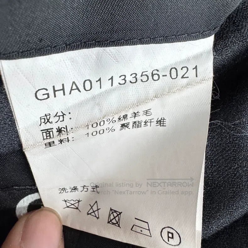 Givenchy Givenchy Size46 Black Collar Single Button Suit Size US M / EU 48-50 / 2 - 5 Thumbnail