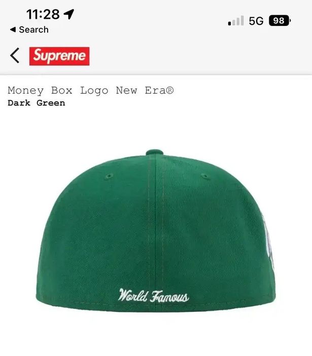 Supreme Money Box Logo New Era® | Grailed