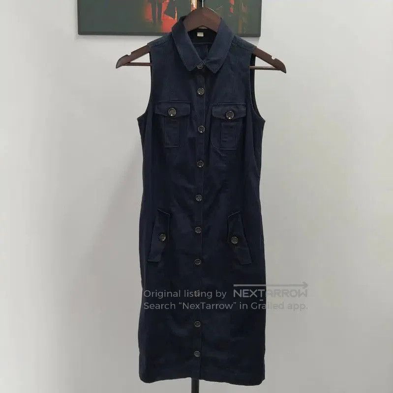 Burberry Burberry A-Line Summer Dress in Deep Blue. Size M / US 6-8 / IT 42-44 - 1 Thumbnail