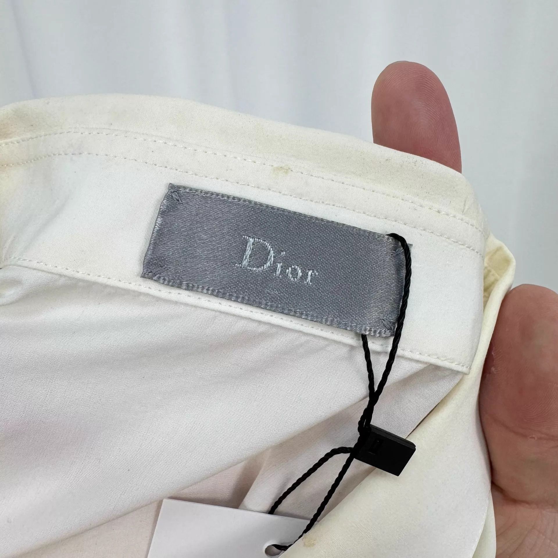 Dior Dior Gold Thread Bee Shirt 41 9/10 Collar Yellowing Size US S / EU 44-46 / 1 - 6 Thumbnail