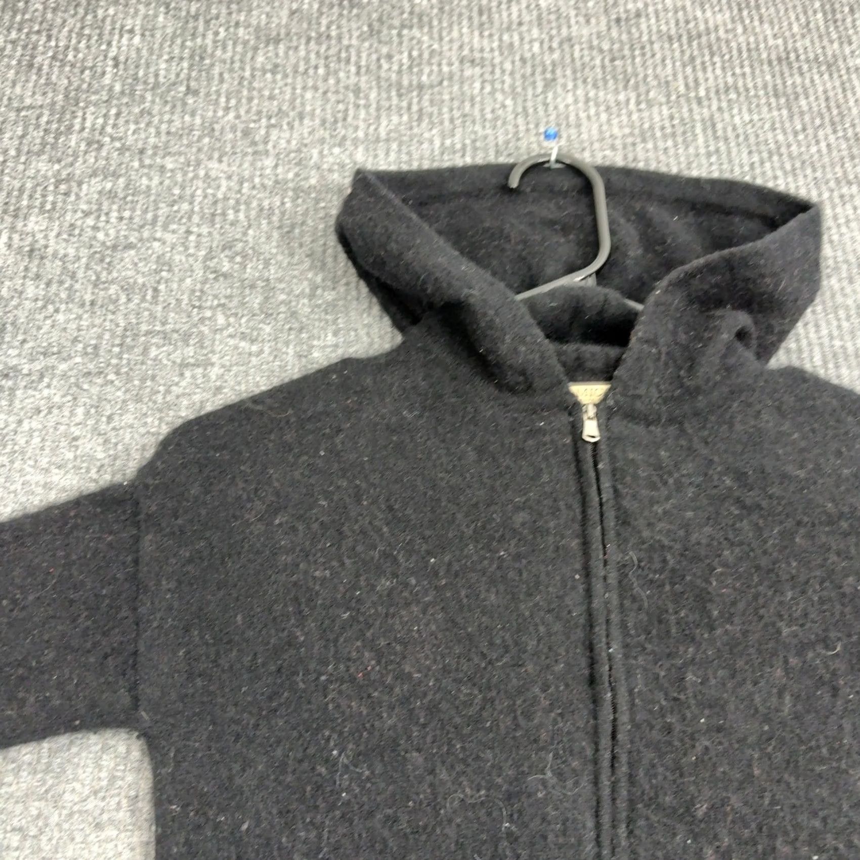 Vintage VINTAGE Amicale Hoodie Womens XS Black 100% Cashmere Full Zip Knit Sweater Basic Luxury Size XS / US 0-2 / IT 36-38 - 2 Thumbnail