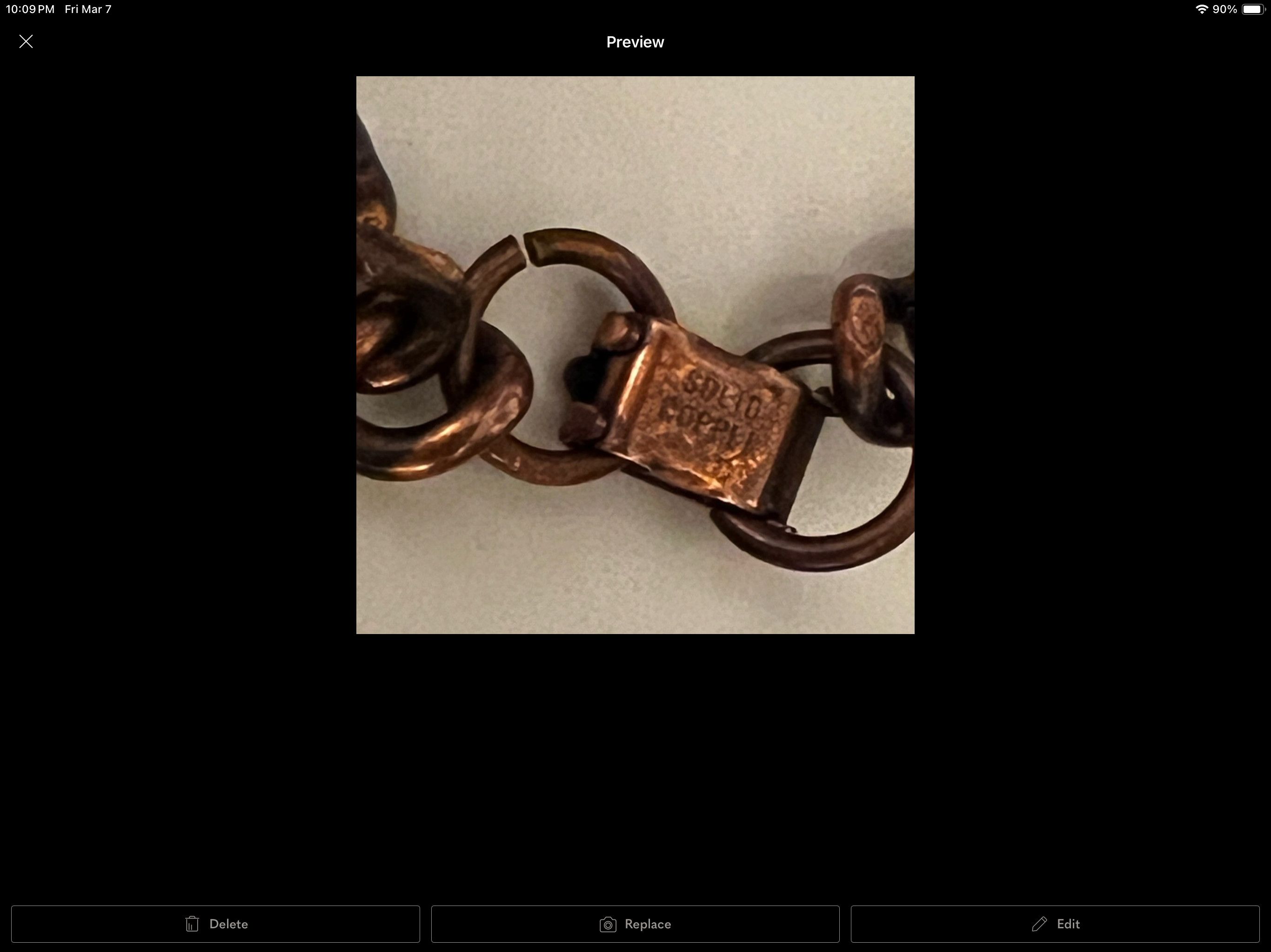 Vintage Men’s Cuban Link Solid Copper Bracelet Size ONE SIZE - 3 Thumbnail