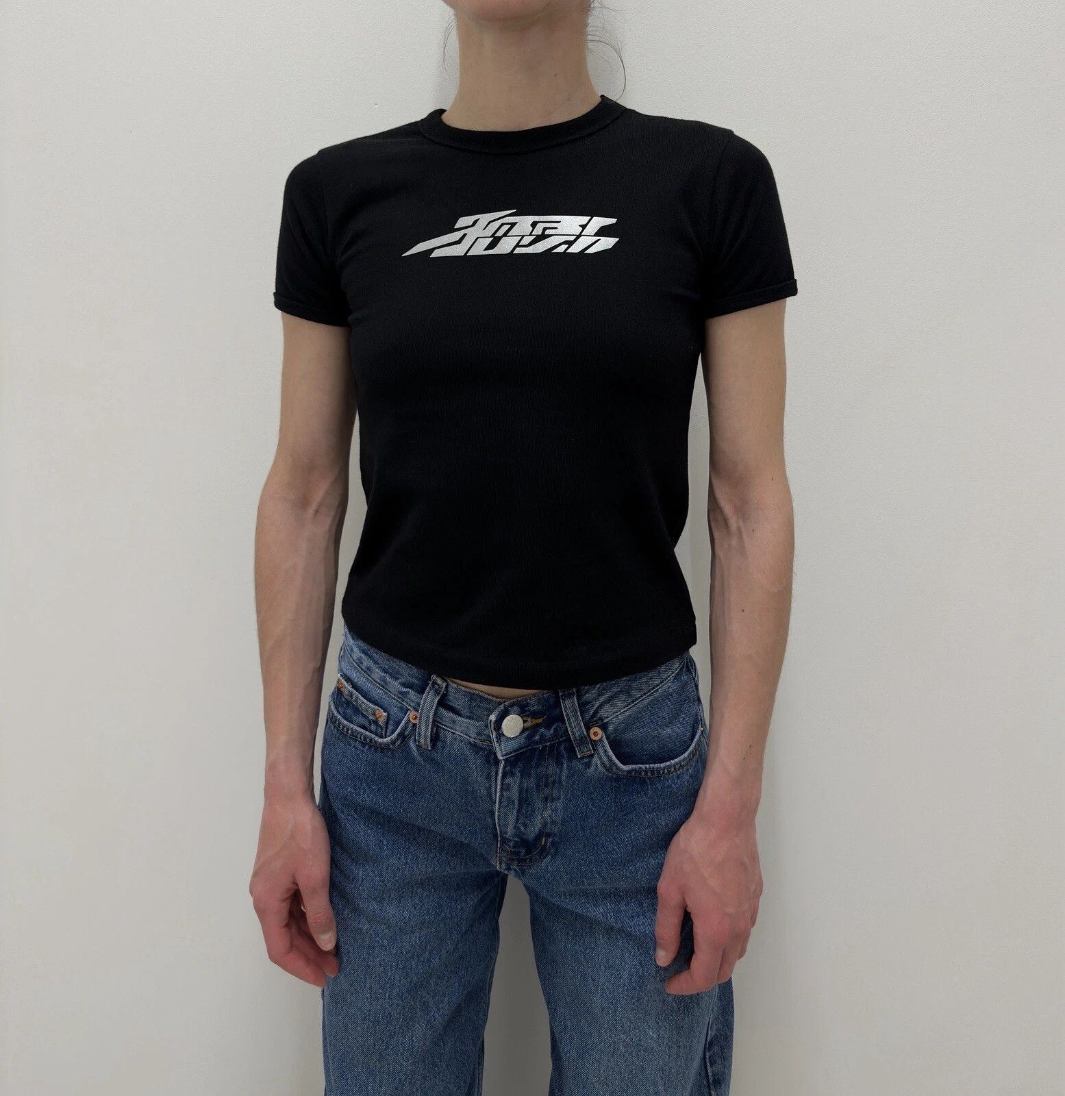 Ambush Design AMBUSH Womens Cotton Tee T-shirt Top Black Logo Size XS / US 0-2 / IT 36-38 - 1 Thumbnail