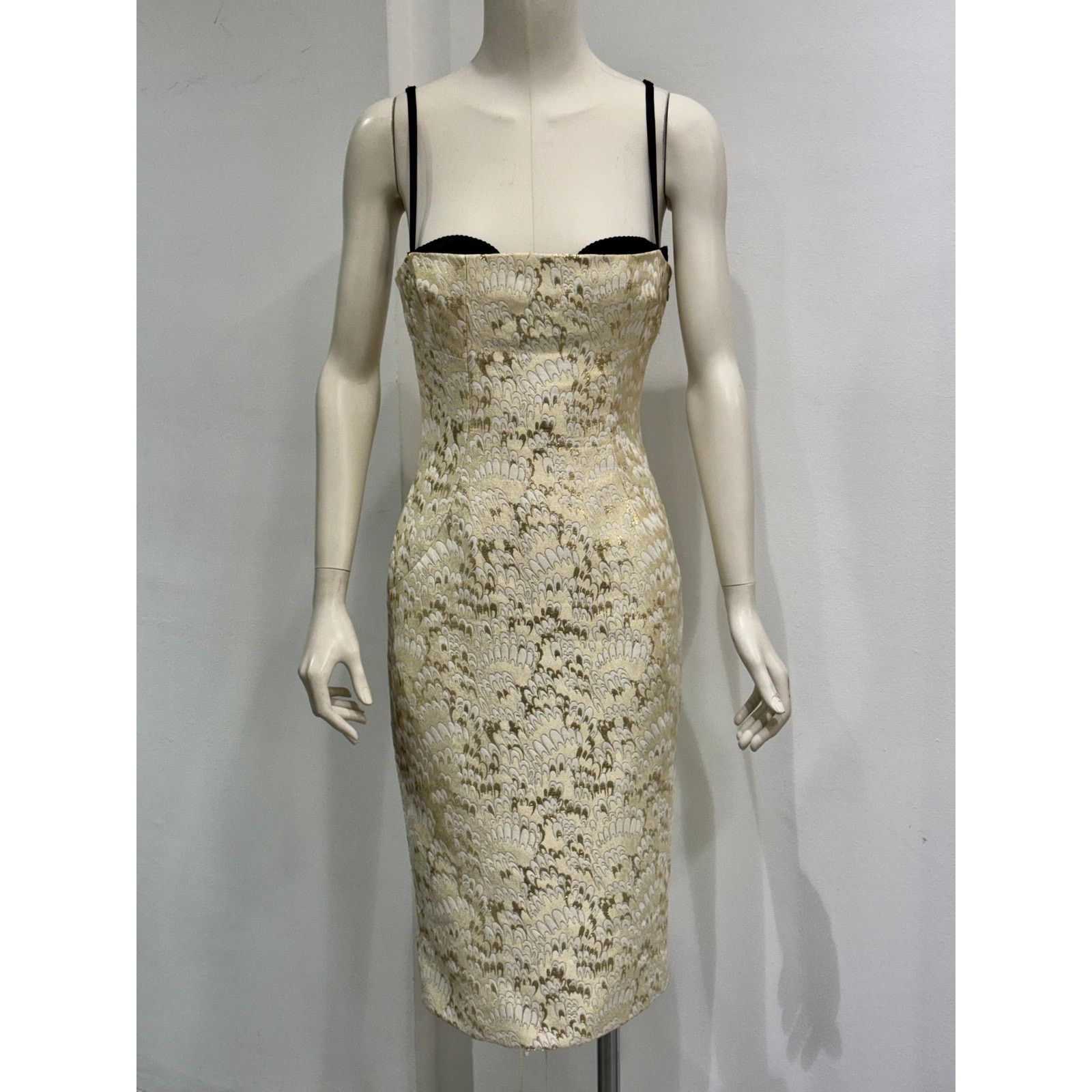 S/S2003 Dolce & Gabbana corset bra bodycon dress