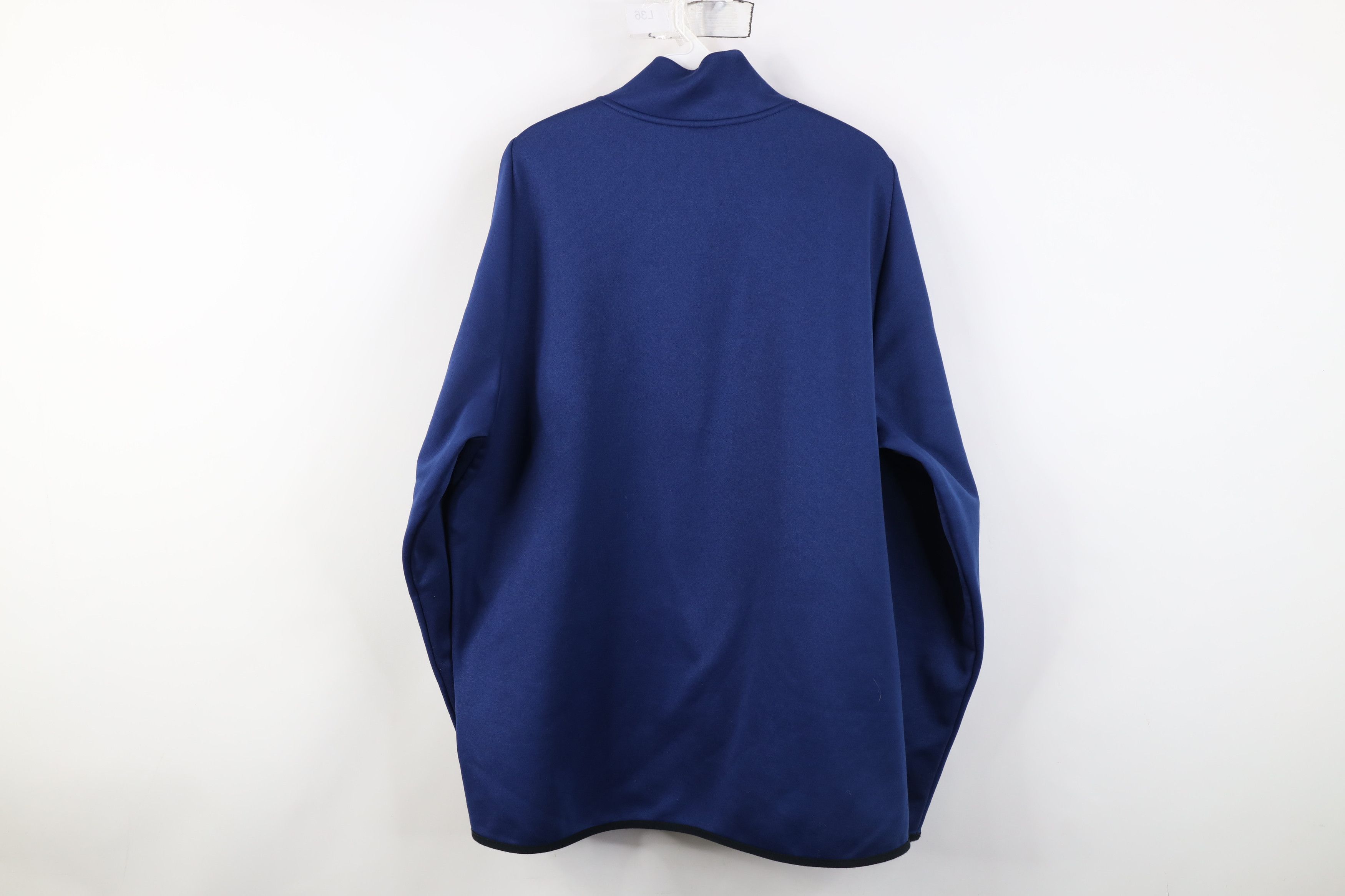 Nike Vintage Y2K Nike Lined 1/4 Half Zip Pullover Sweatshirt Blue Size US XL / EU 56 / 4 - 10 Thumbnail
