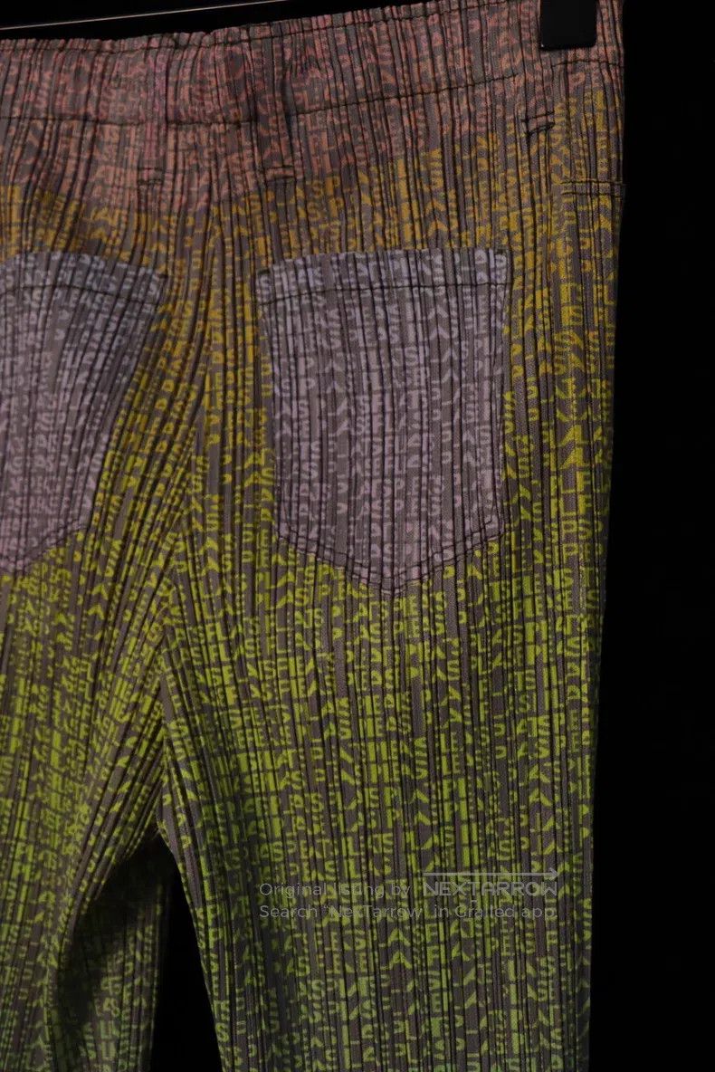 Issey Miyake Issey Miyake size:3 Gradient Letter Pants Size 31" - 5 Thumbnail