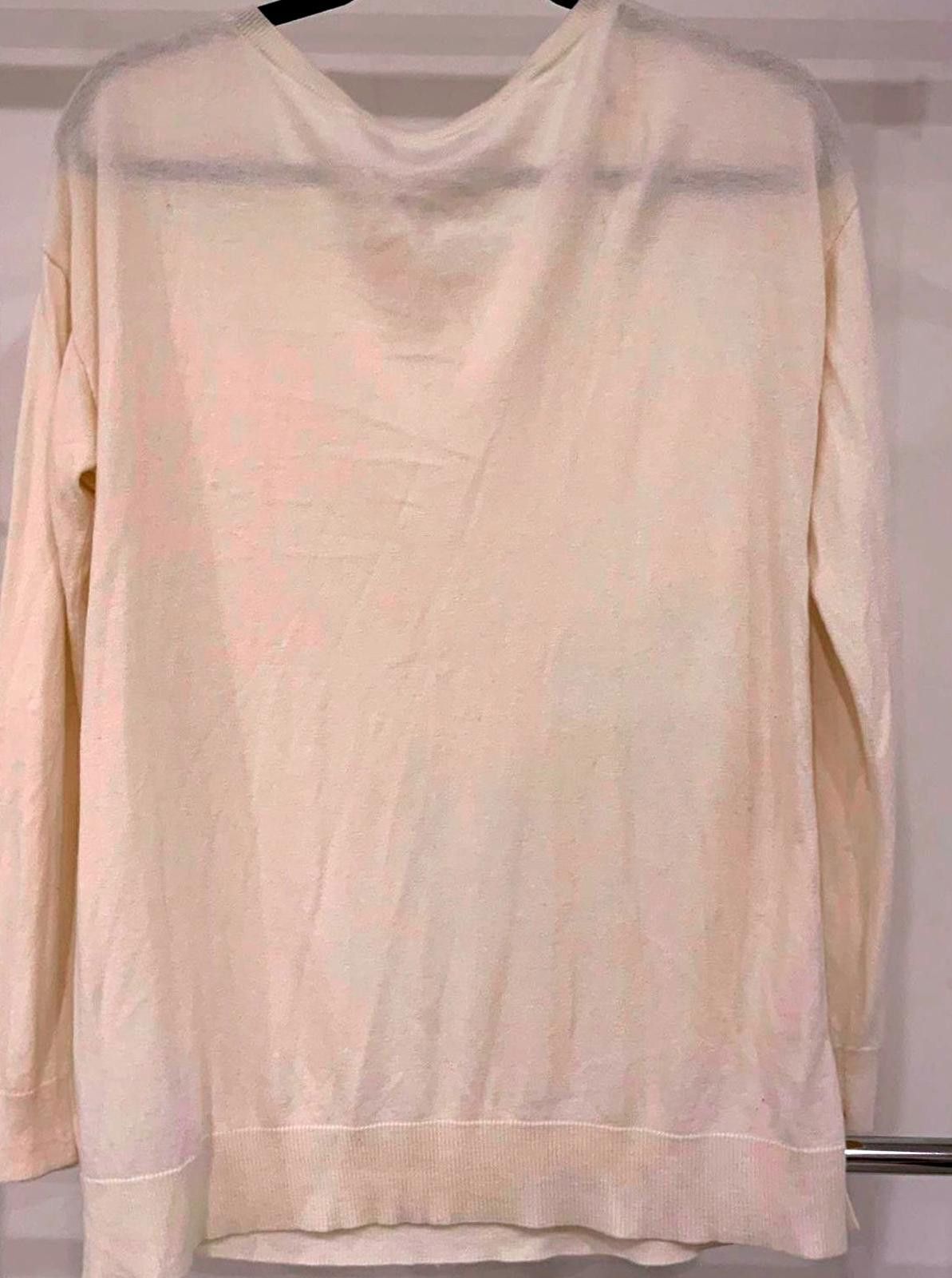 Banana Republic Banana Republic Soft Cream Long Sleeve Shirt - Size L Size L / US 10 / IT 46 - 2 Thumbnail