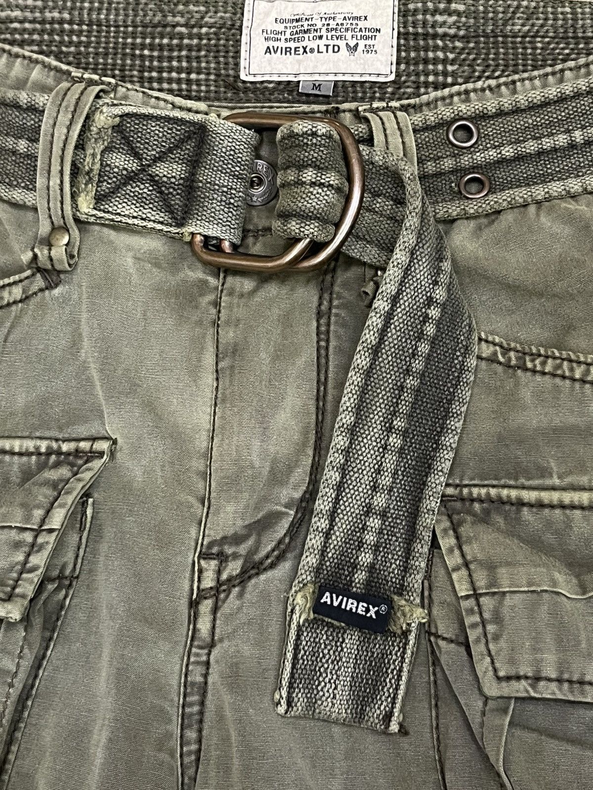 Avirex 🔥Vintage AVIREX Flight Garment Cargo Shorts - Size M (W30") Size US 30 / EU 46 - 13 Thumbnail