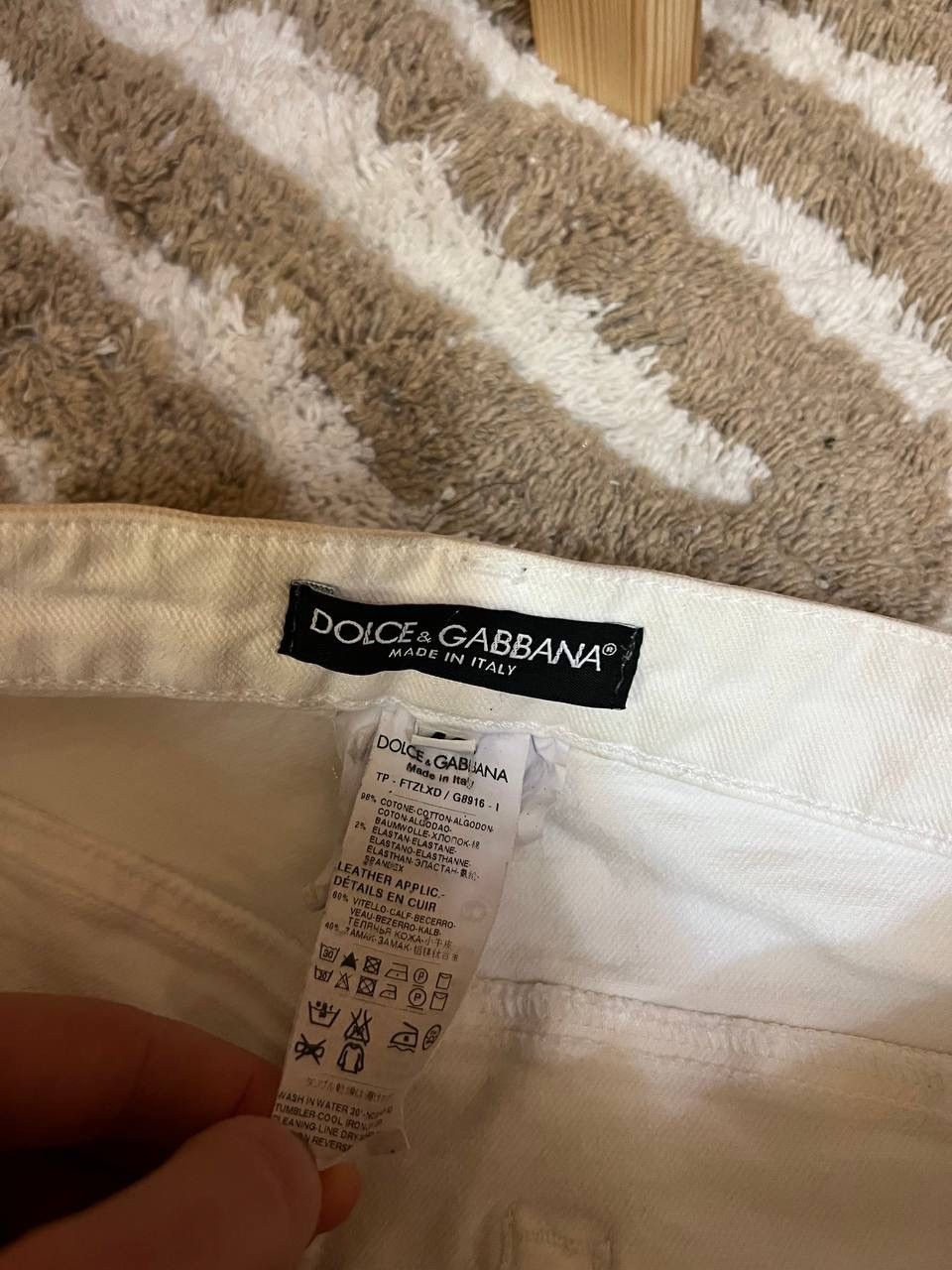Dolce & Gabbana × Vintage Women’s Dolce&Gabbana Vintage White Pants Size IT40 Size 27" / US 4 / IT 40 - 7 Thumbnail