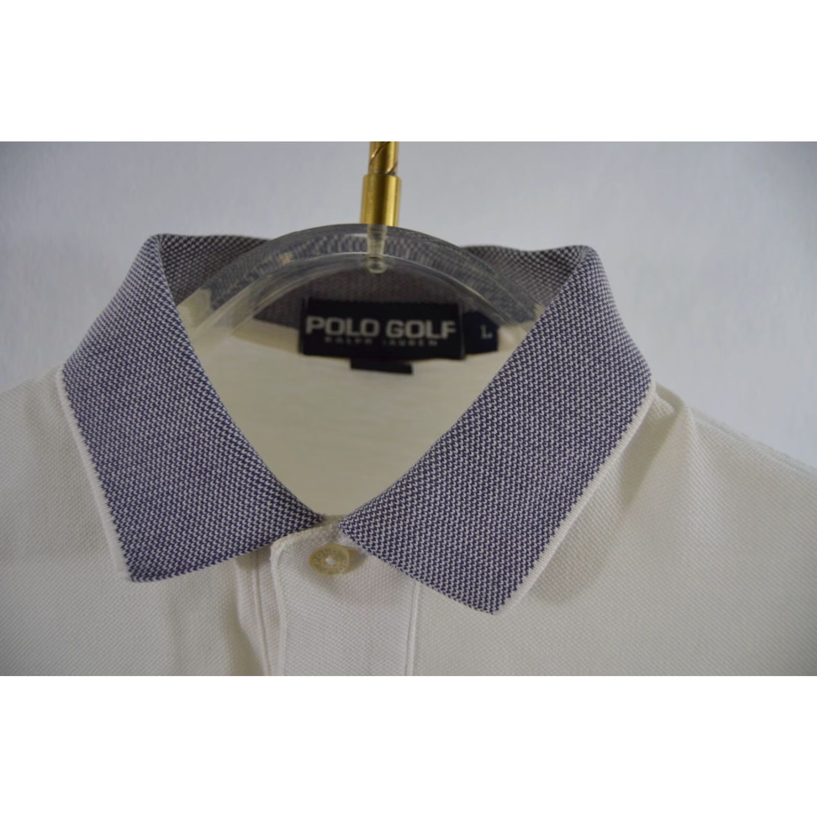 Ralph Lauren Polo Golf Ralph Lauren Men's Polo SS Shirt Large White Crest Shirt Mens Polo White Crest Polo SS Shirt Large Size US L / EU 52-54 / 3 - 4 Thumbnail
