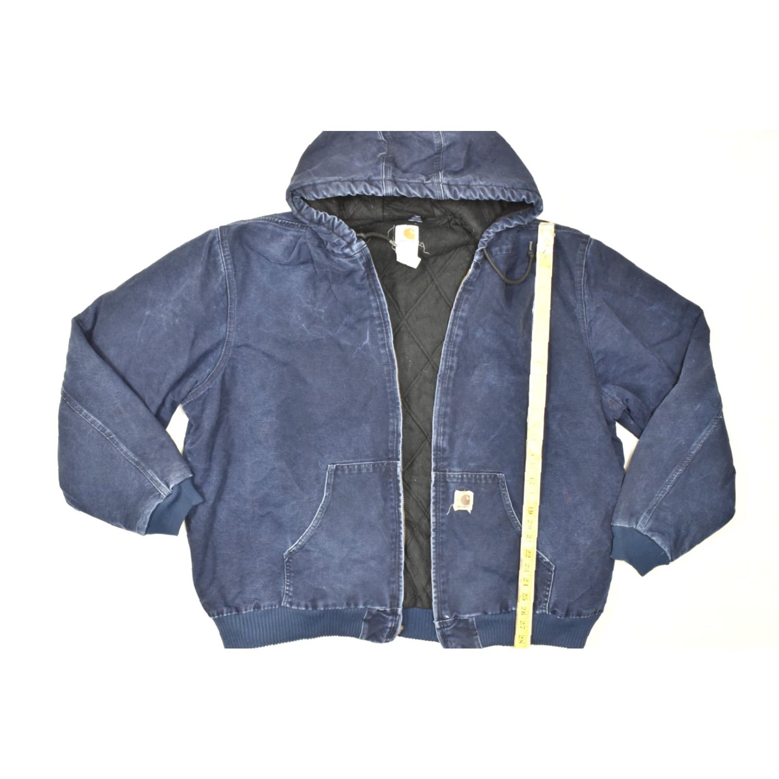 Carhartt Carhartt J130 MDT Men’s 3XL Tall Navy Blue Quilted Flannel Lined Washed Duck Jacket Size US XXL / EU 58 / 5 - 4 Thumbnail