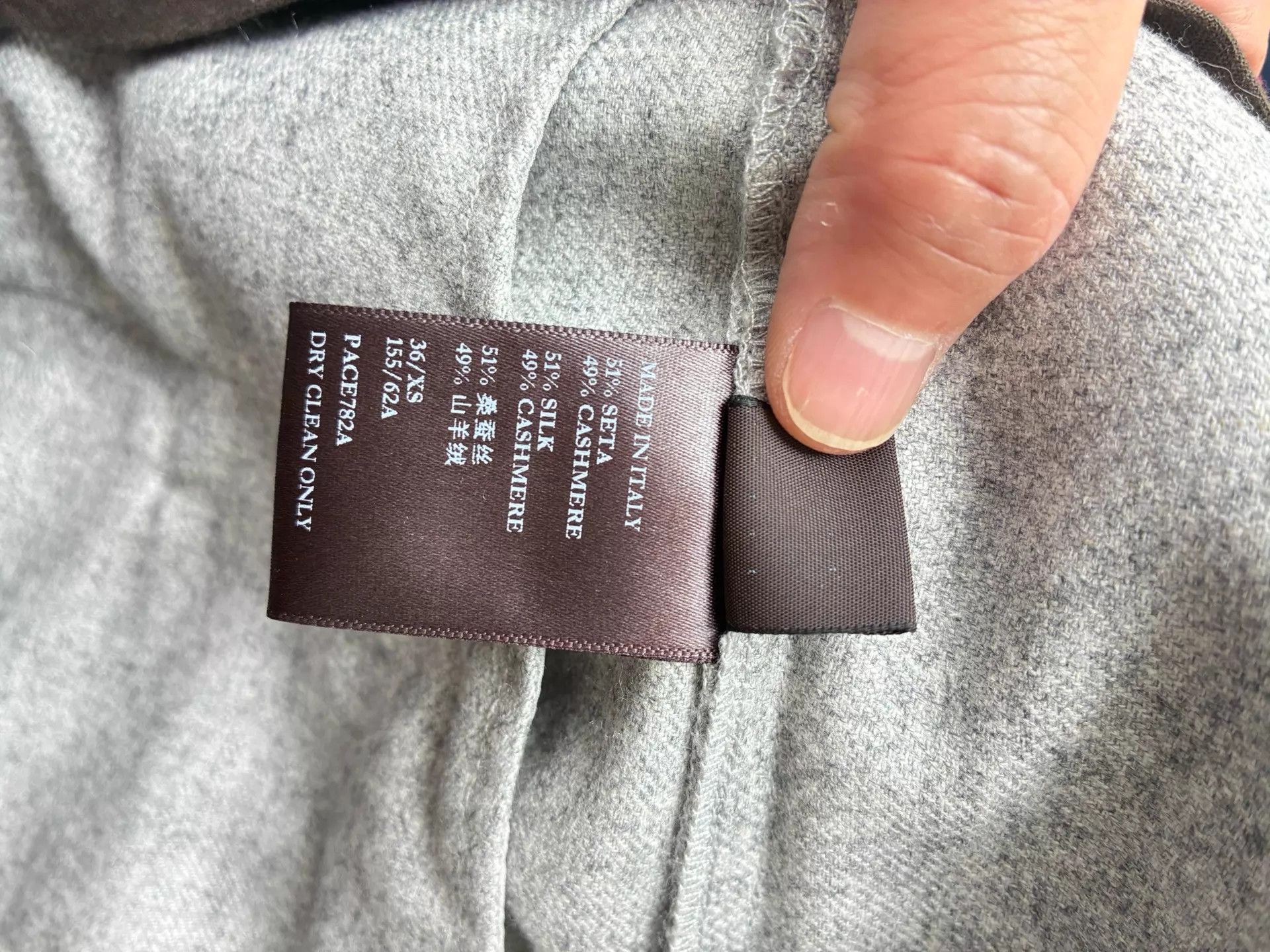 Colombo COLOMBO Italian Gray Wool Wide Leg Trousers 36 IT women's Size 25" / US 0 / IT 36 - 7 Thumbnail