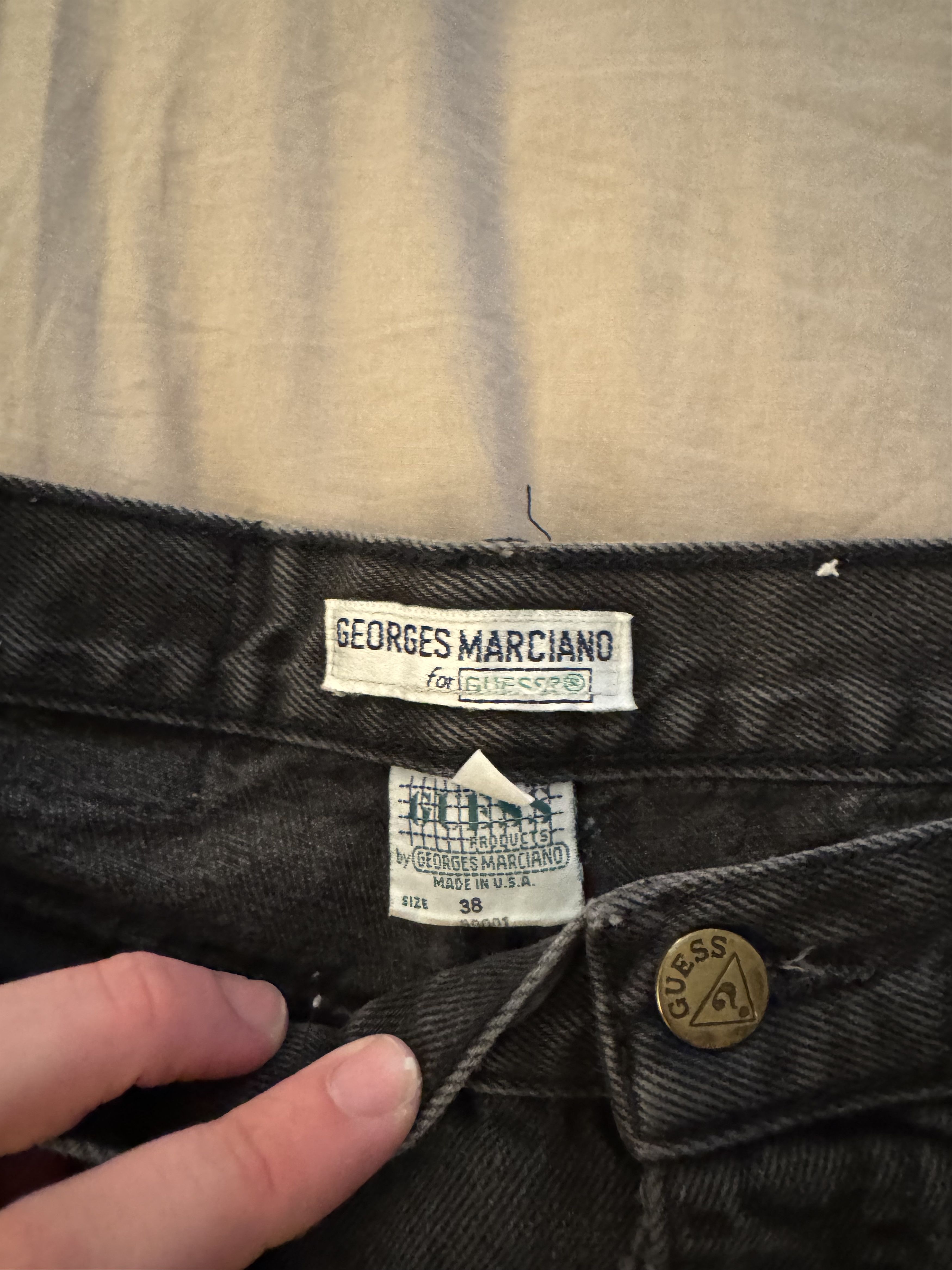 Guess Vintage Guess Georges Marciano Black Jeans Size "38" Size US 30 / EU 46 - 2 Thumbnail