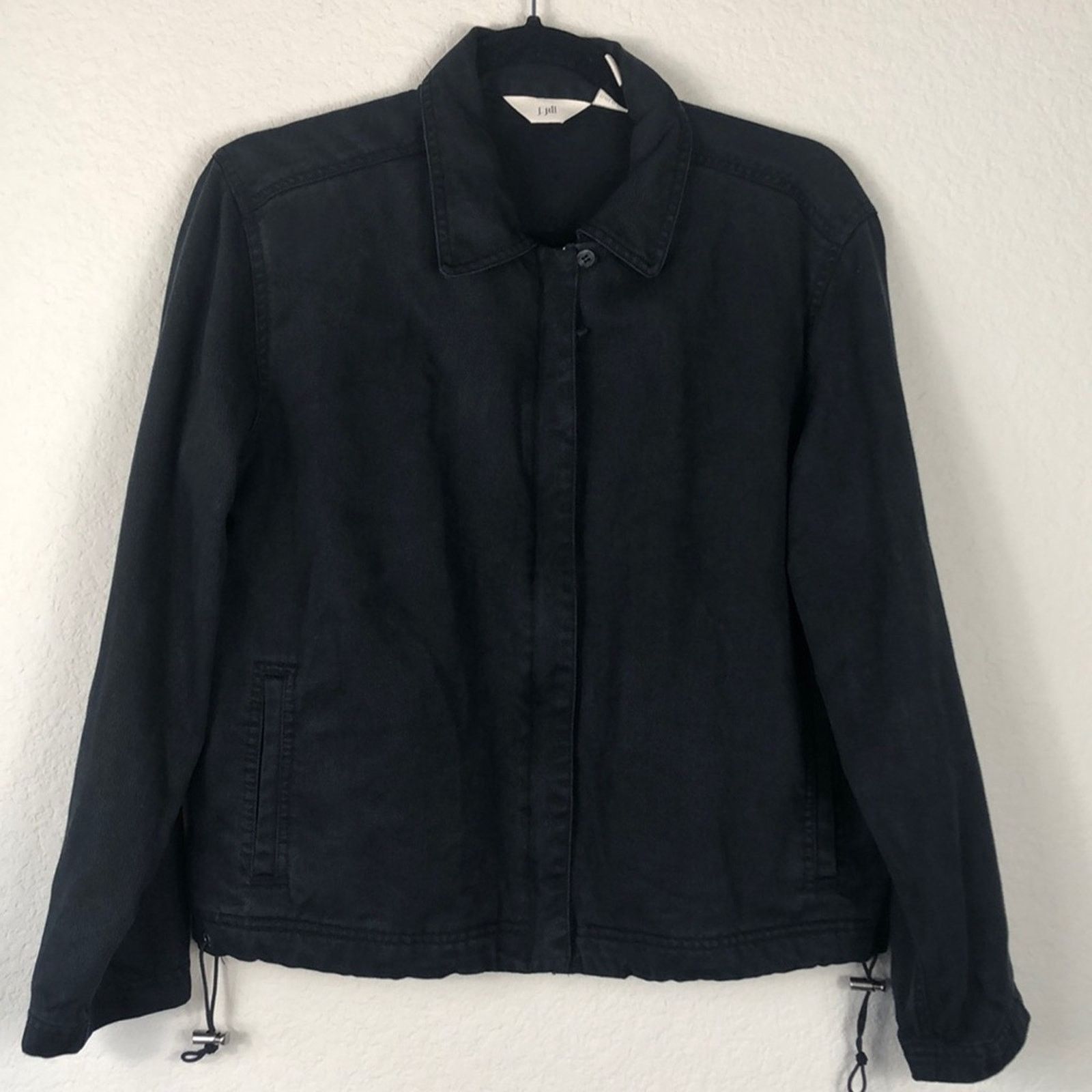 Other J.Jill denim like charcoal black cinchable waist minimalist Size S / US 4 / IT 40 - 2 Thumbnail