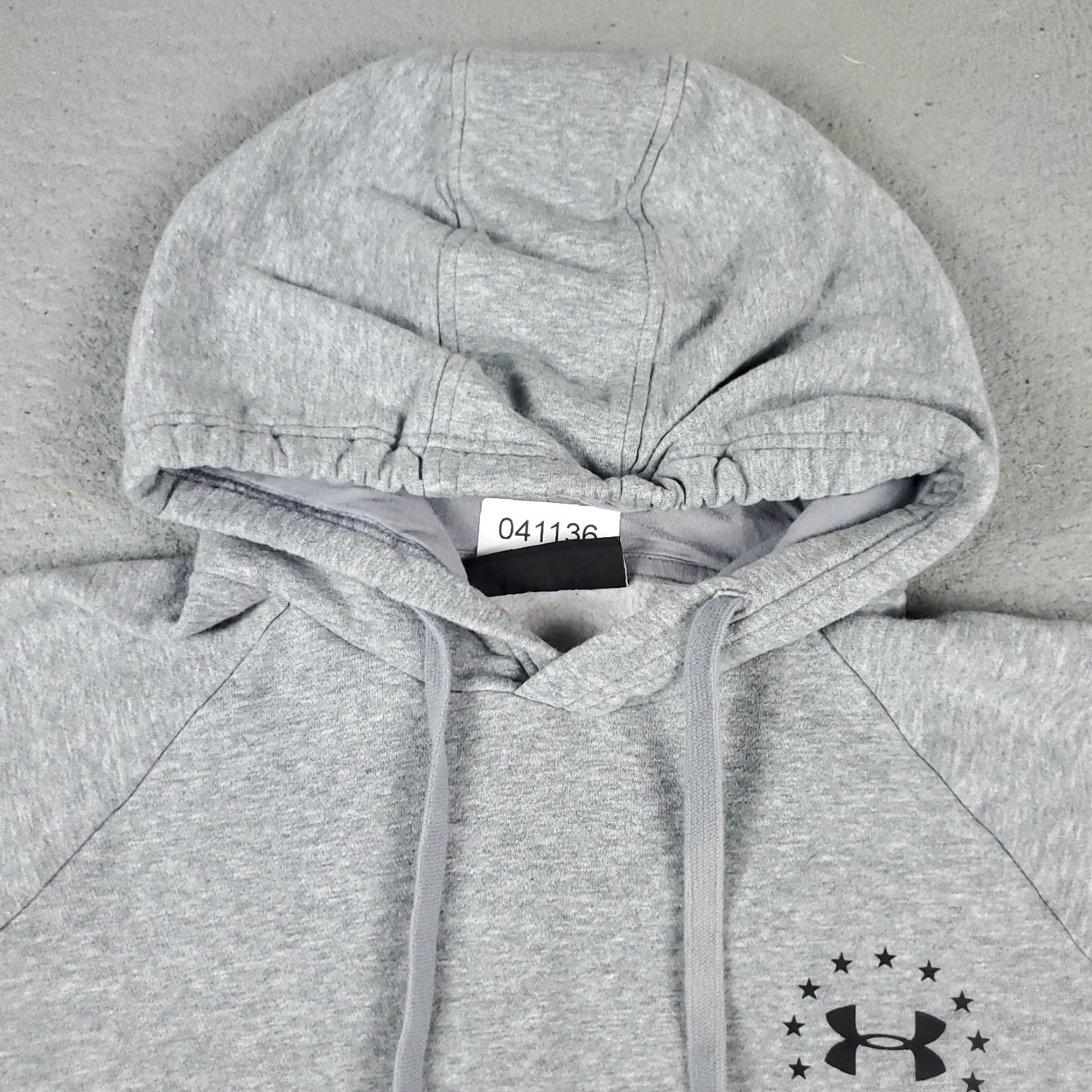Under Armour Under Armour Hoodie Mens Large Gray Pullover Sweatshirt Long Sleeve Mock Neck Size US L / EU 52-54 / 3 - 2 Thumbnail