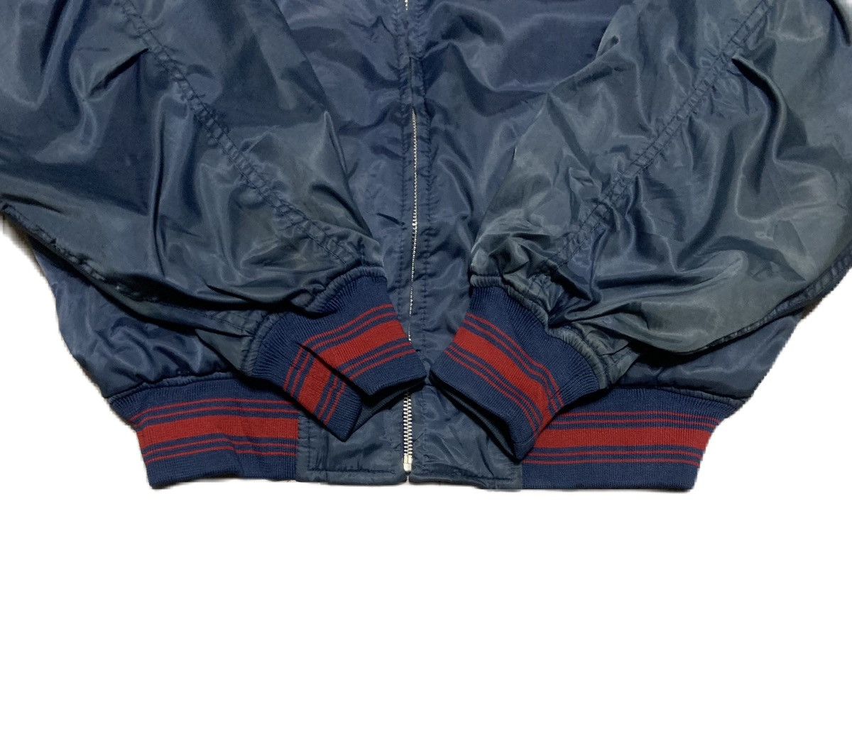 Converse Vintage 90s Trashed Converse Bomber Jacket Sun Faded Size US L / EU 52-54 / 3 - 3 Thumbnail