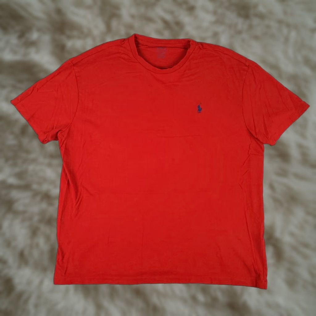 Ralph Lauren Ralph Lauren T Shirt Mens Large Red Pony Short Sleeve Crew Neck Logo Cotton Shirt Mens Red Pony Classic Modern Sports American 90s? Size US L / EU 52-54 / 3 - 1 Thumbnail