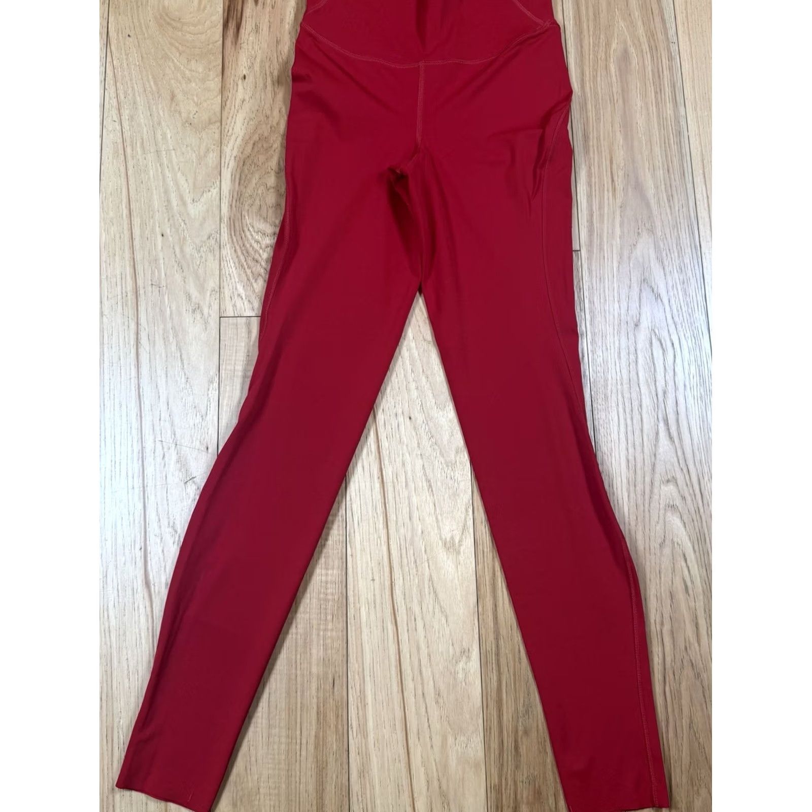 Lululemon Lululemon Base Pace High Rise Tights Women’s 4 Leggings Red Athletic Compression Workout Size ONE SIZE - 3 Thumbnail