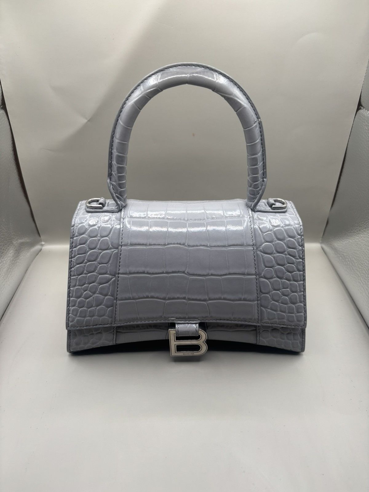 Balenciaga Balenciaga HourGlass Embossed Leather Too Handle Size ONE SIZE - 1 Thumbnail