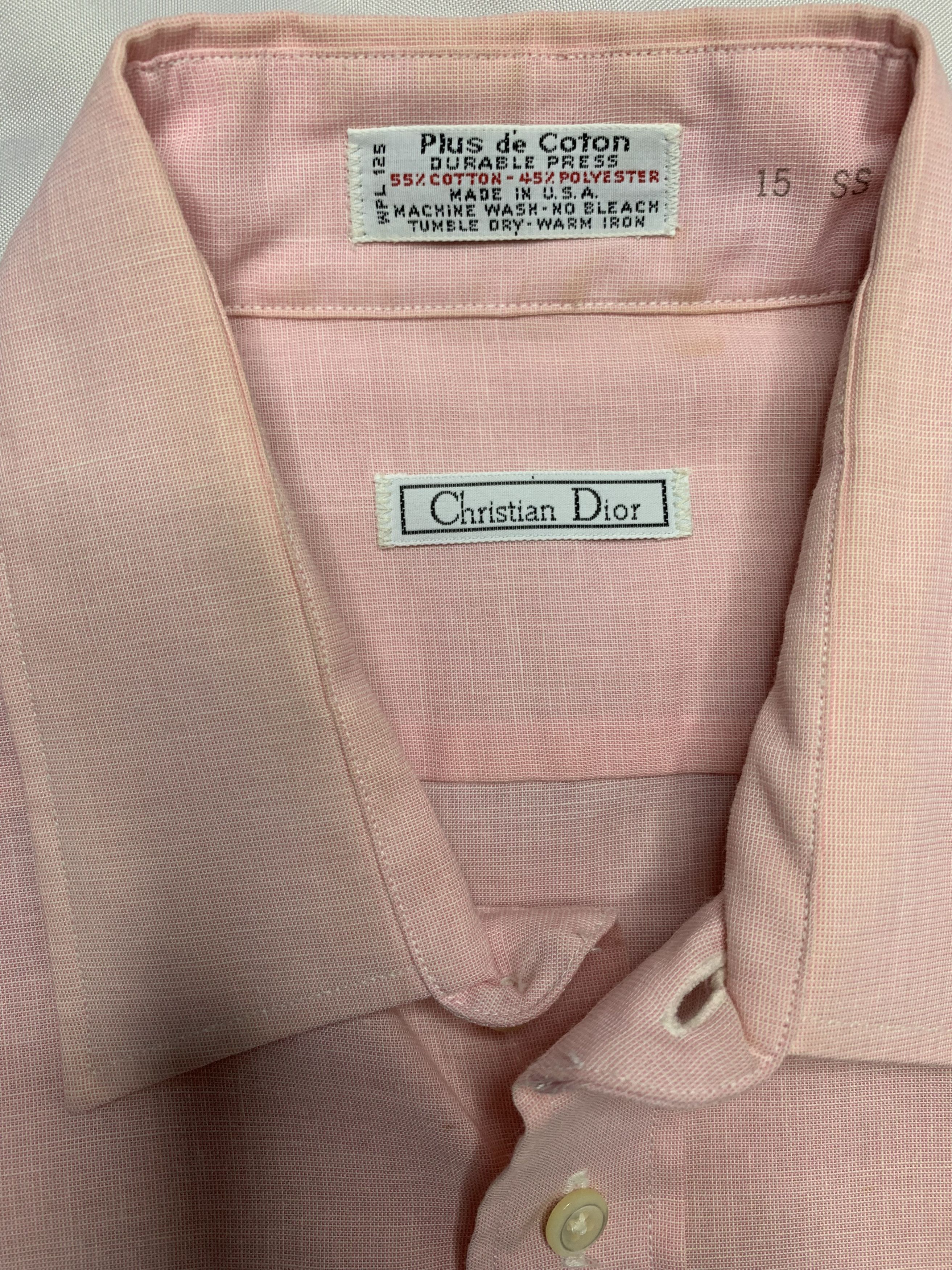 Christian Dior Monsieur Vintage Easter Pink Christian Dior Button Up Shirt Size US M / EU 48-50 / 2 - 5 Thumbnail