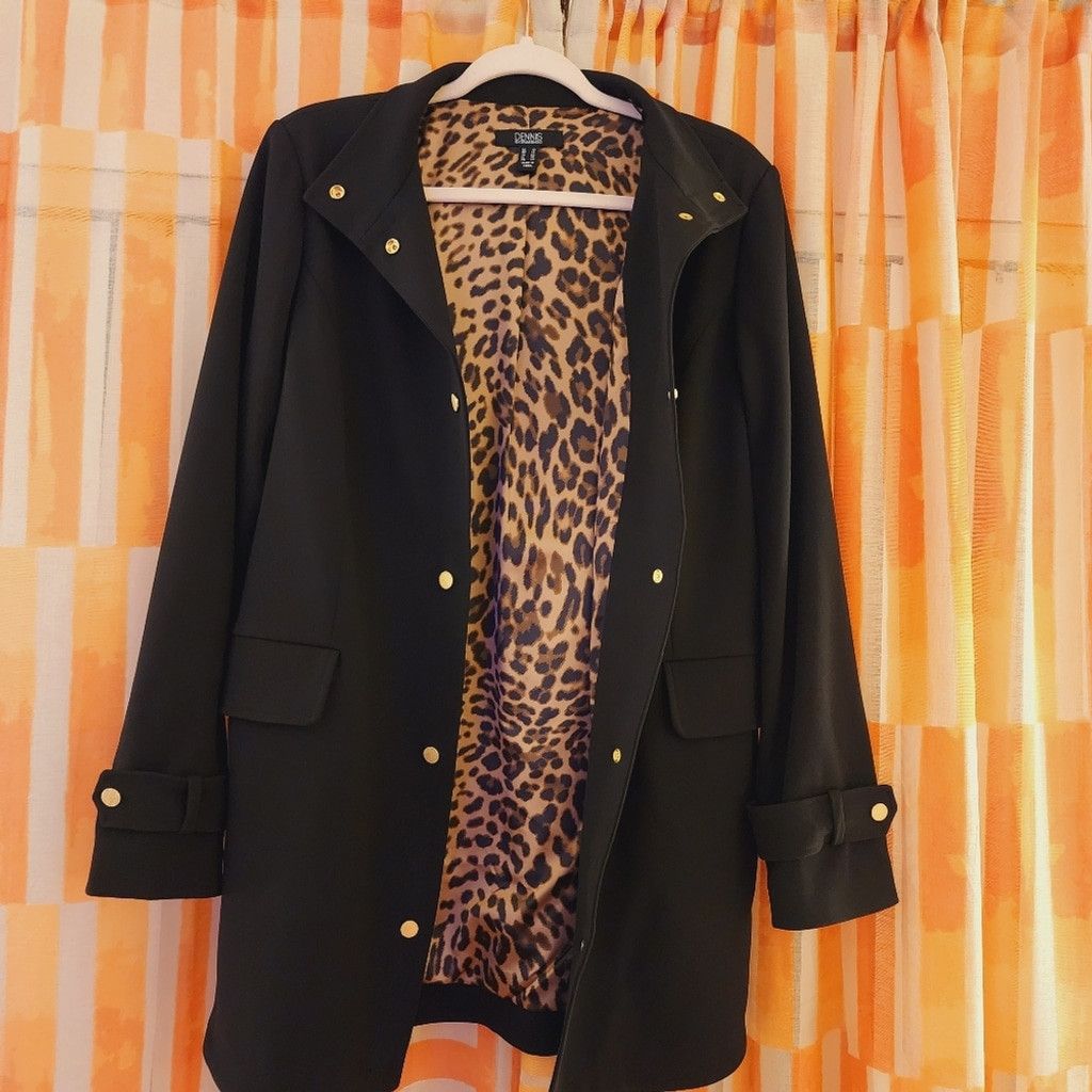 Other NWOT Dennis Basso - Luxe Crepe Snap- Front Jacket Size L / US 10 / IT 46 - 3 Thumbnail